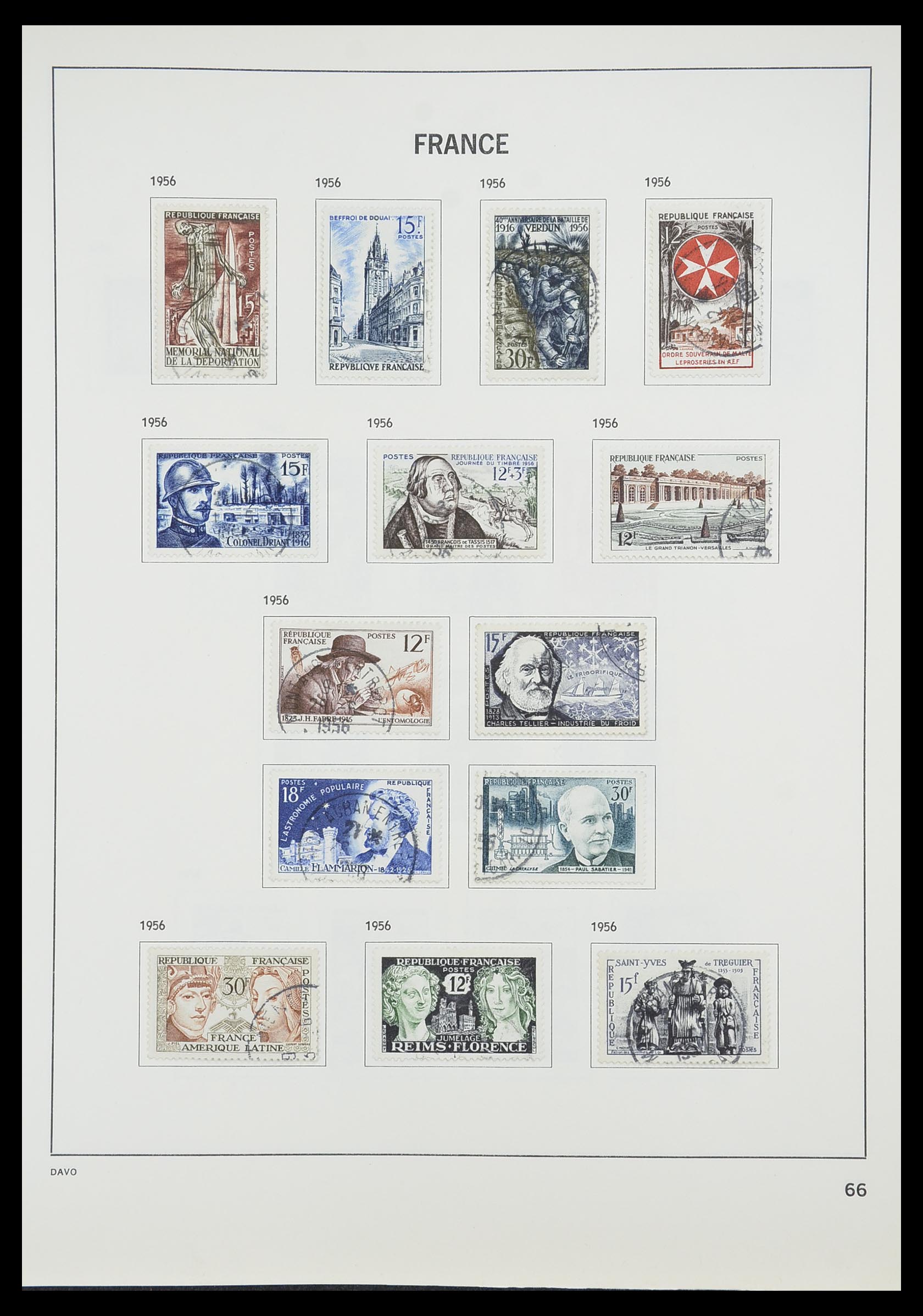33819 071 - Postzegelverzameling 33819 Frankrijk 1849-1988.
