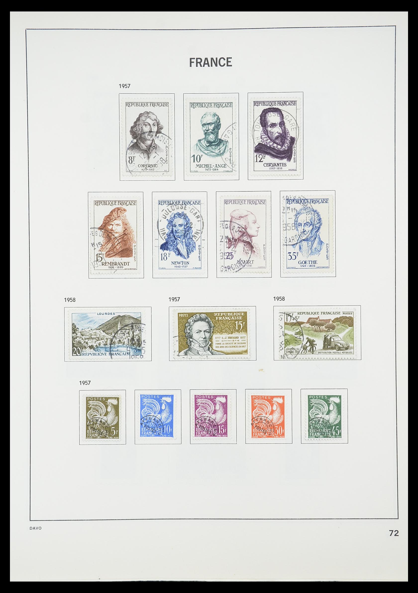 33819 077 - Postzegelverzameling 33819 Frankrijk 1849-1988.