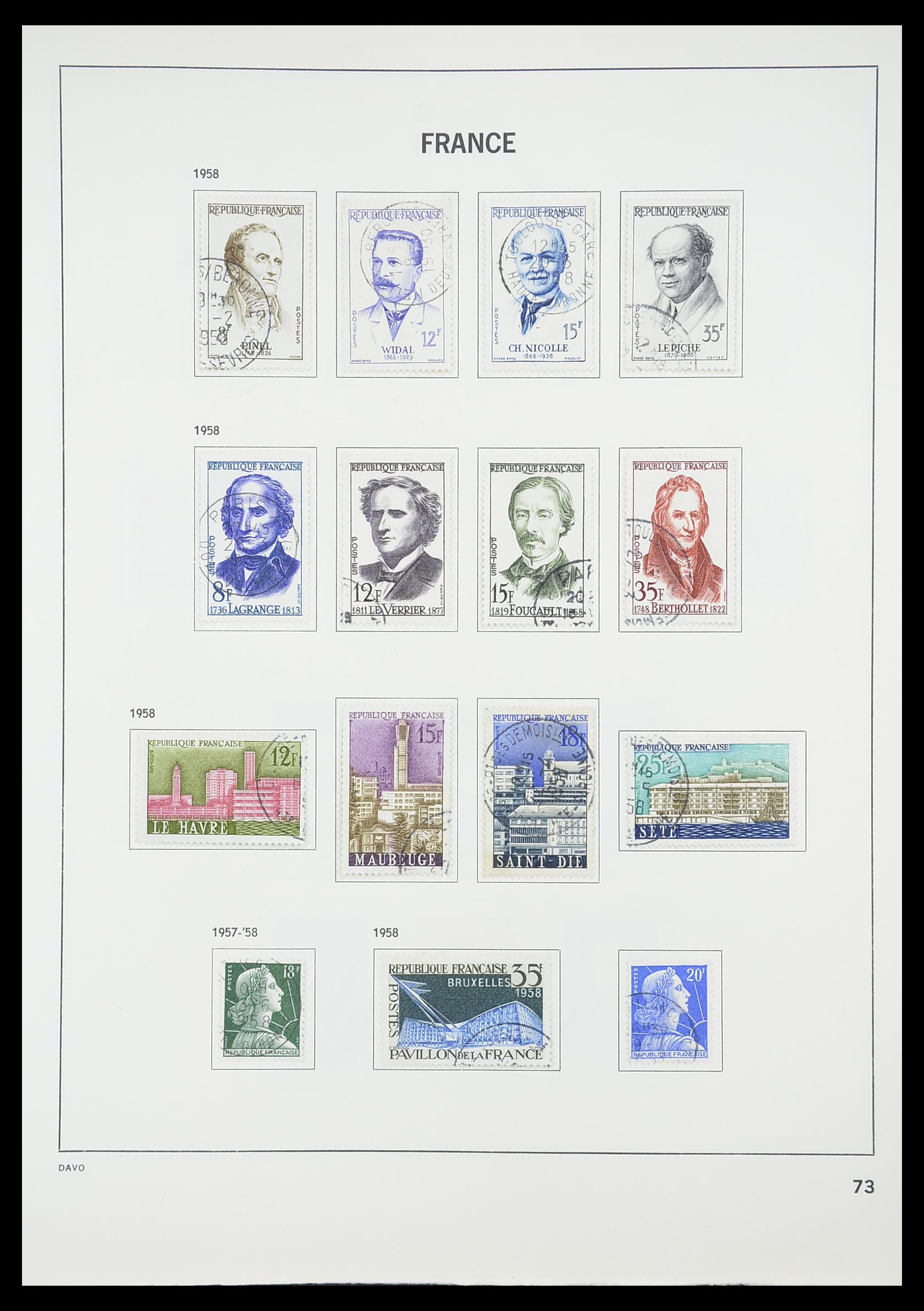33819 078 - Postzegelverzameling 33819 Frankrijk 1849-1988.