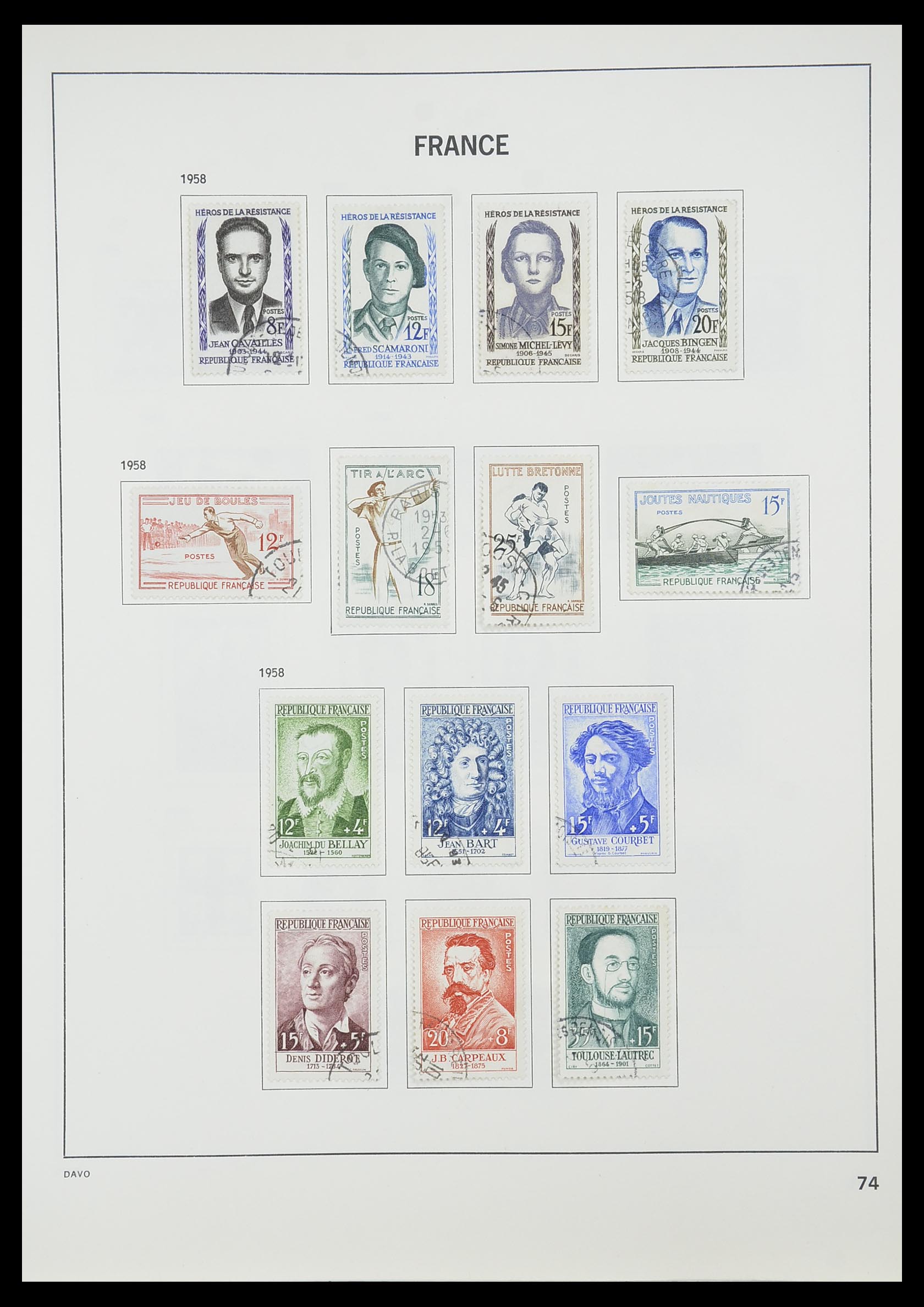 33819 079 - Postzegelverzameling 33819 Frankrijk 1849-1988.