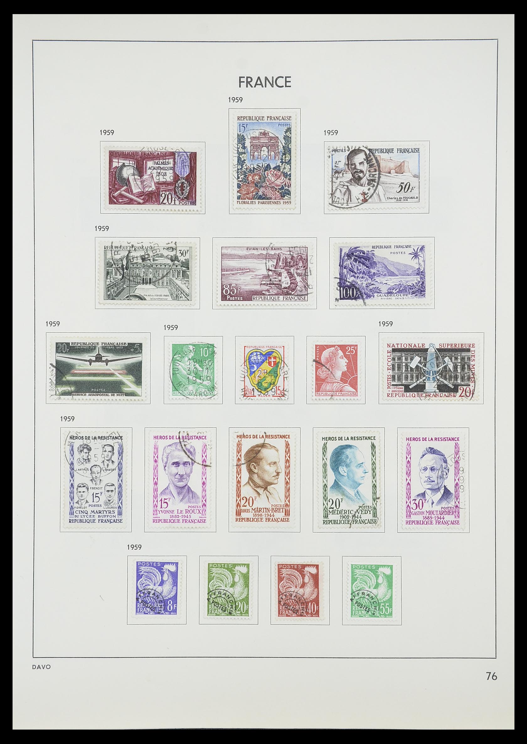 33819 081 - Stamp collection 33819 France 1849-1988.