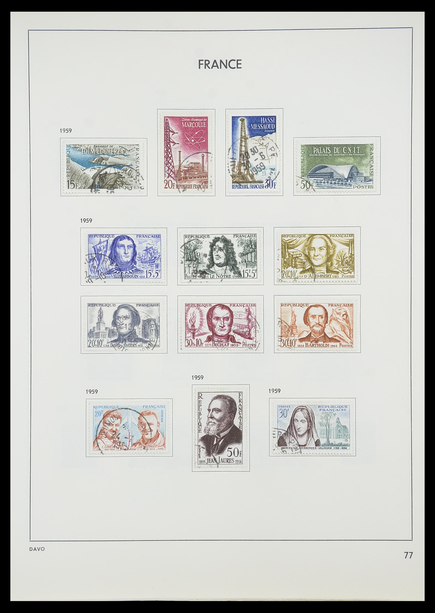 33819 082 - Stamp collection 33819 France 1849-1988.