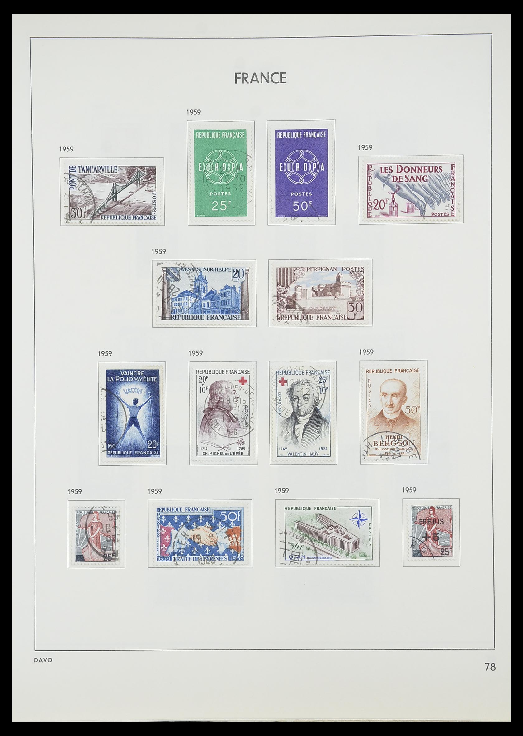 33819 083 - Stamp collection 33819 France 1849-1988.