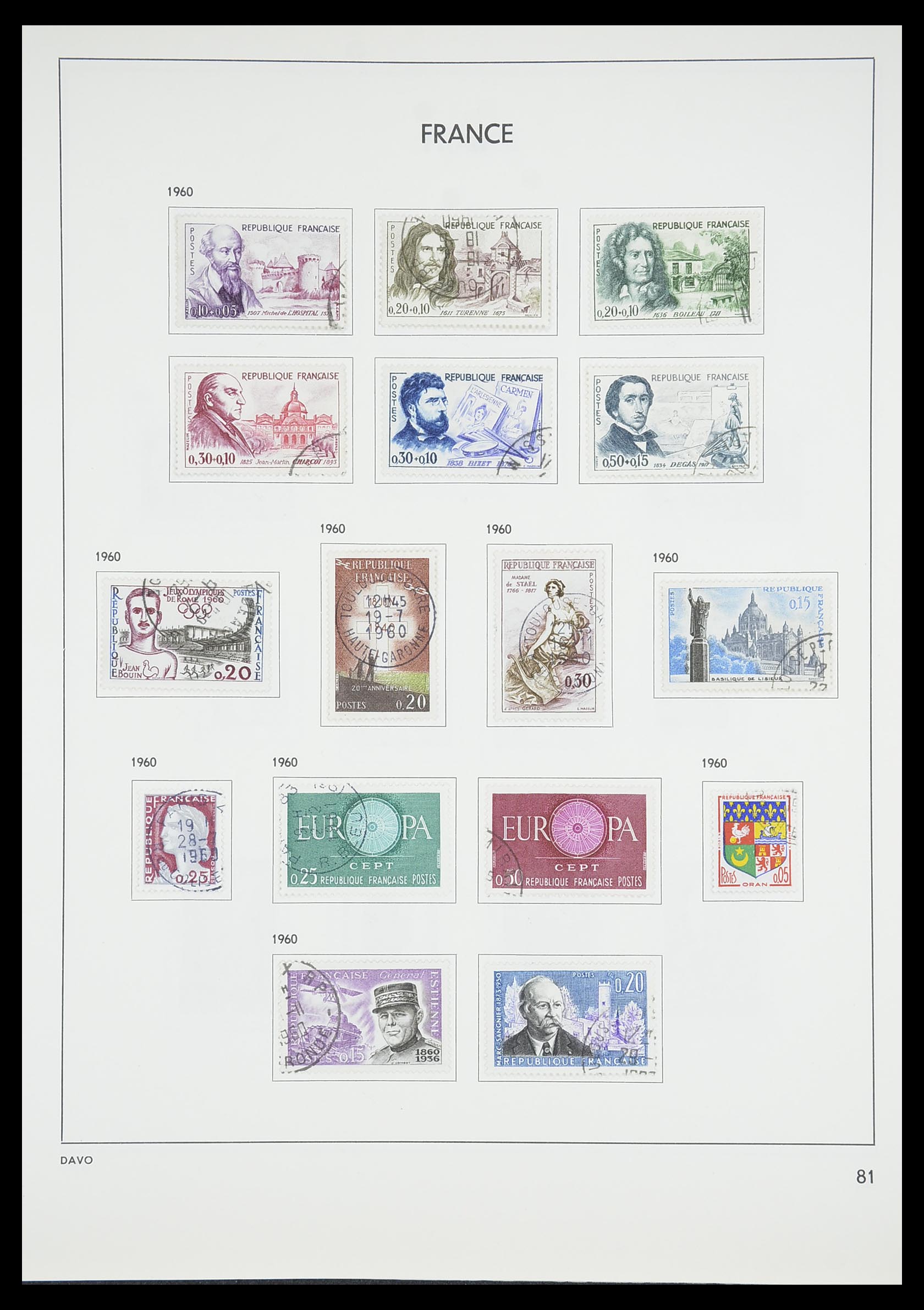 33819 086 - Stamp collection 33819 France 1849-1988.