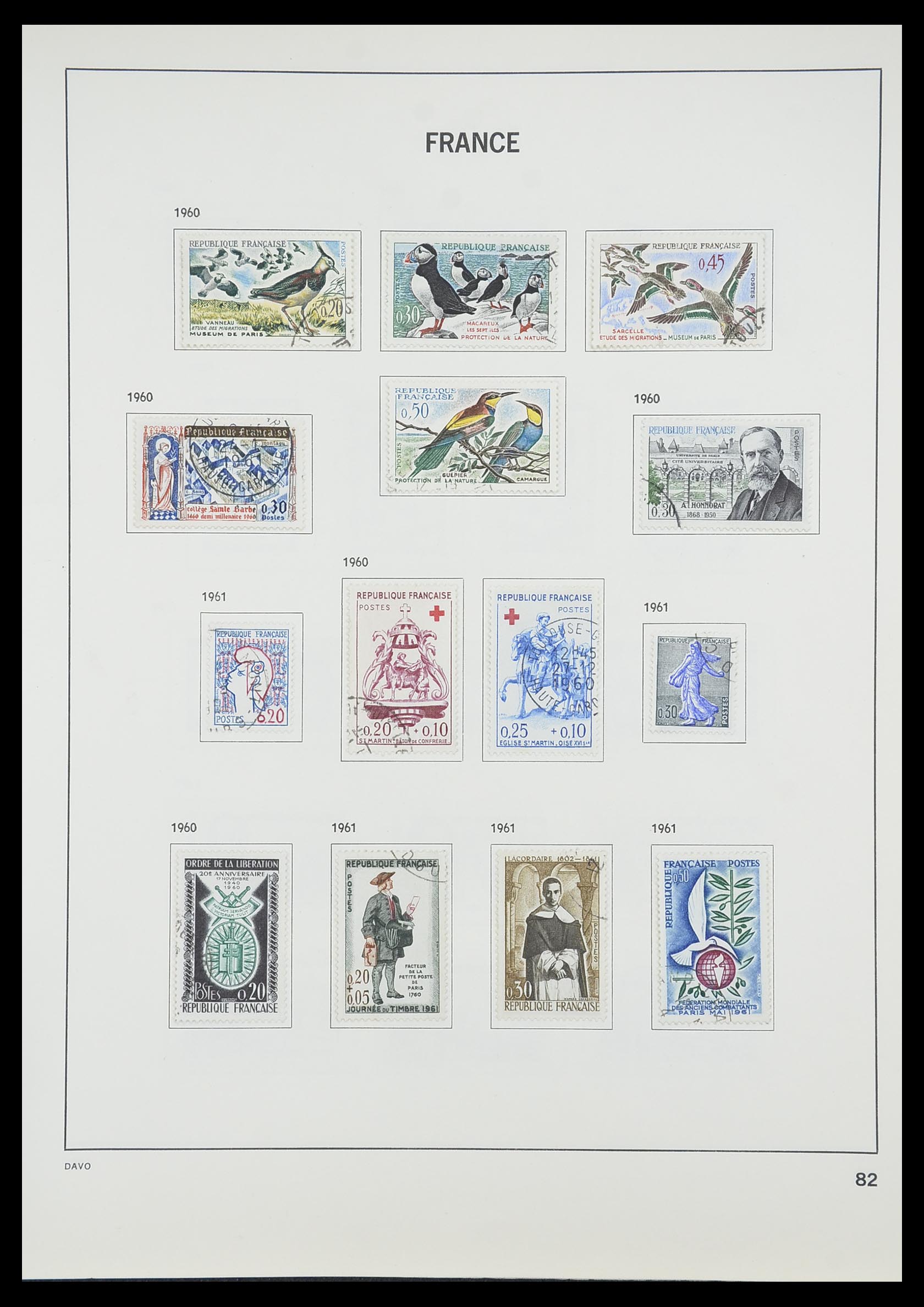 33819 087 - Stamp collection 33819 France 1849-1988.
