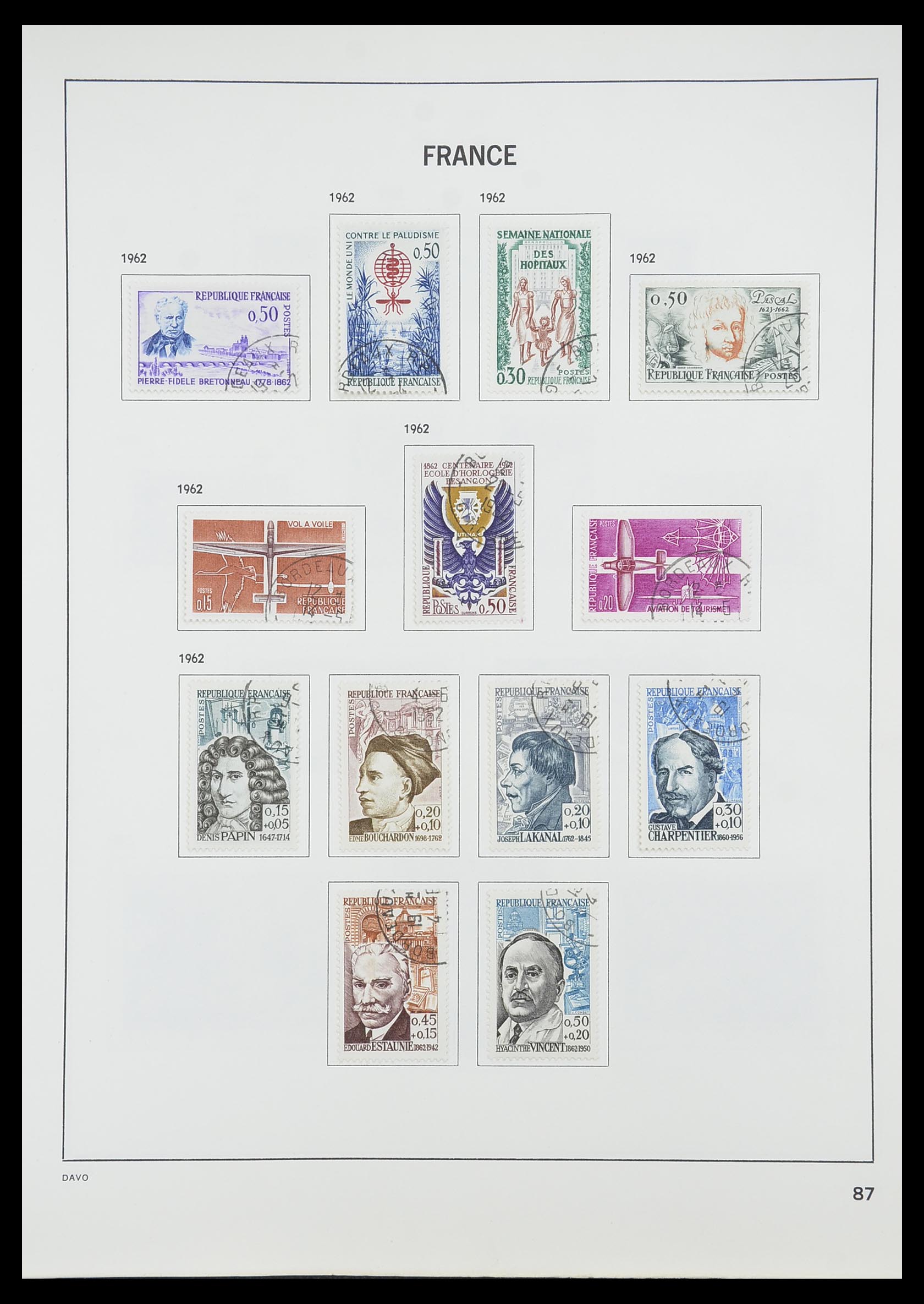 33819 092 - Stamp collection 33819 France 1849-1988.