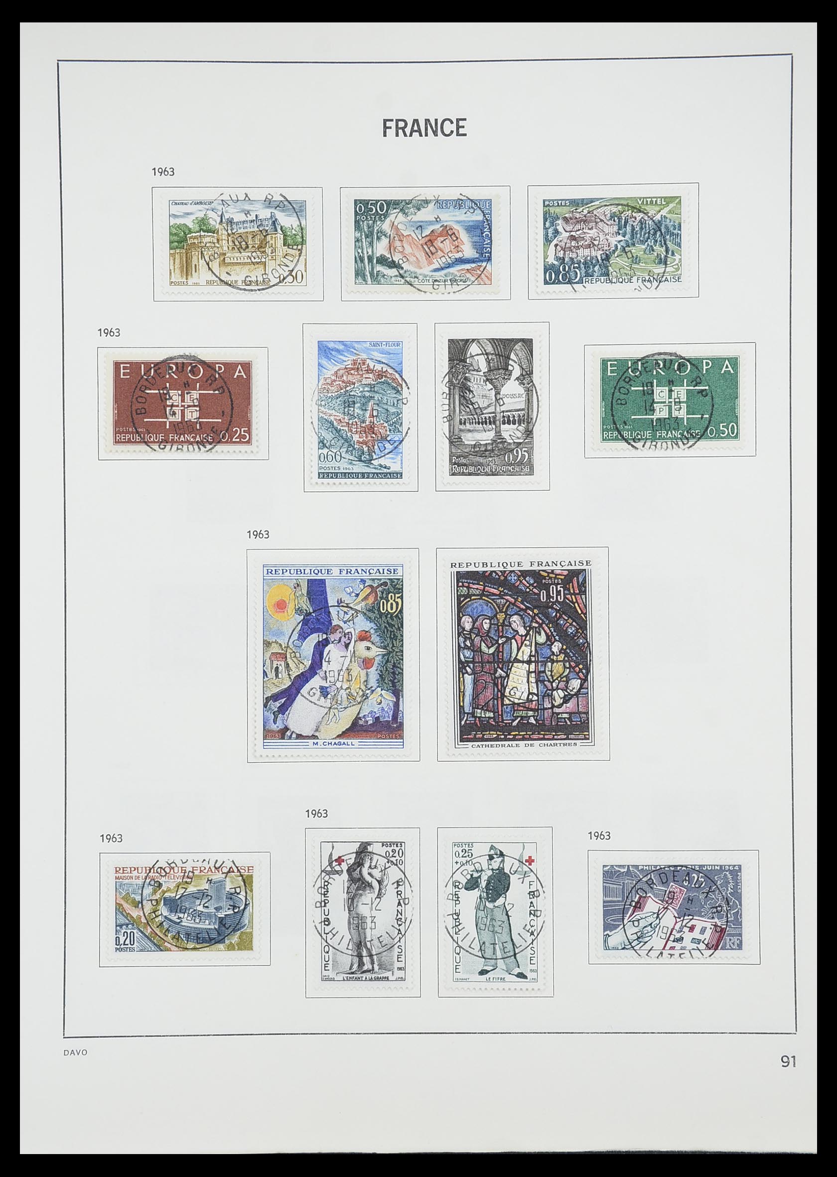 33819 096 - Stamp collection 33819 France 1849-1988.