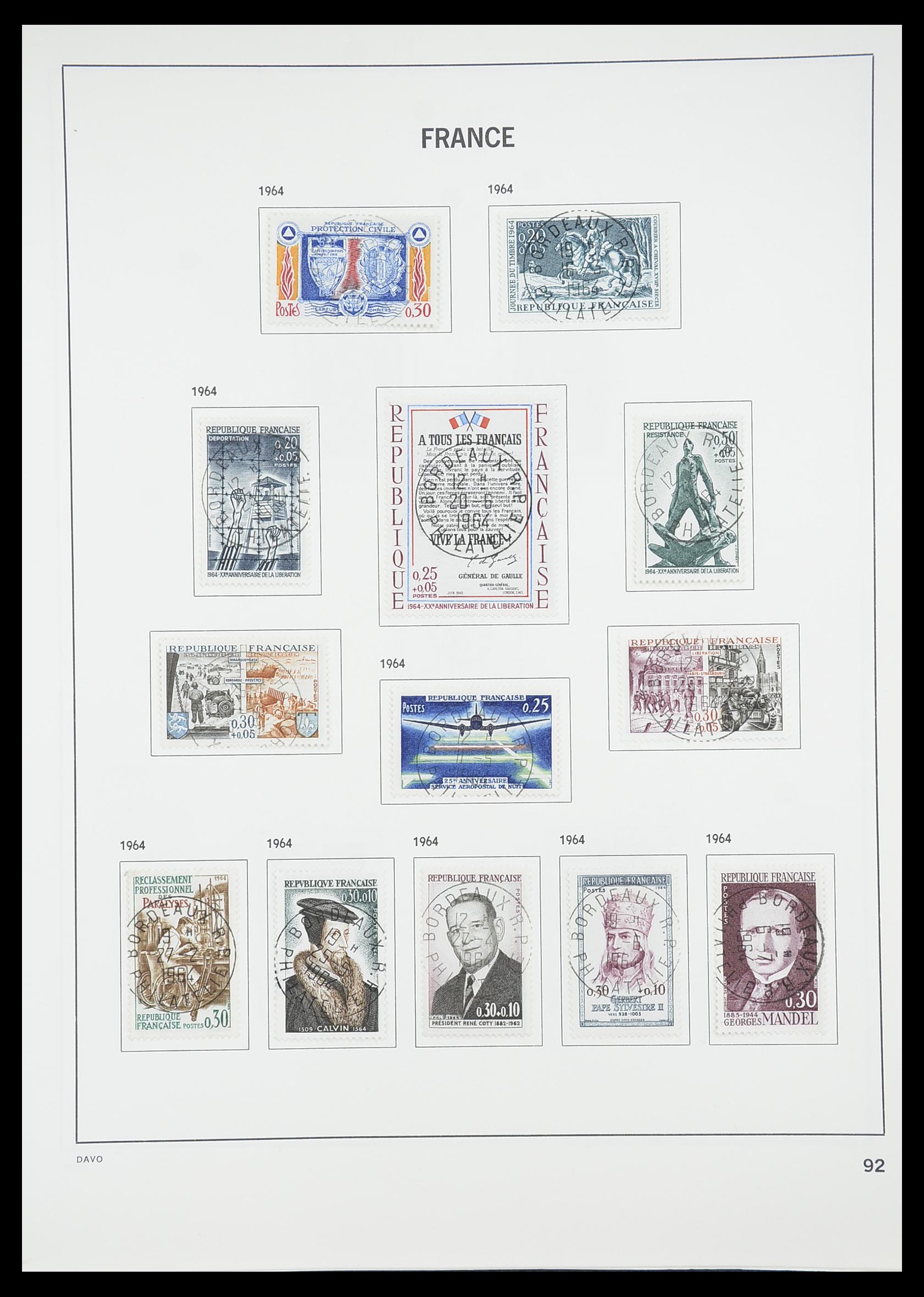 33819 097 - Stamp collection 33819 France 1849-1988.