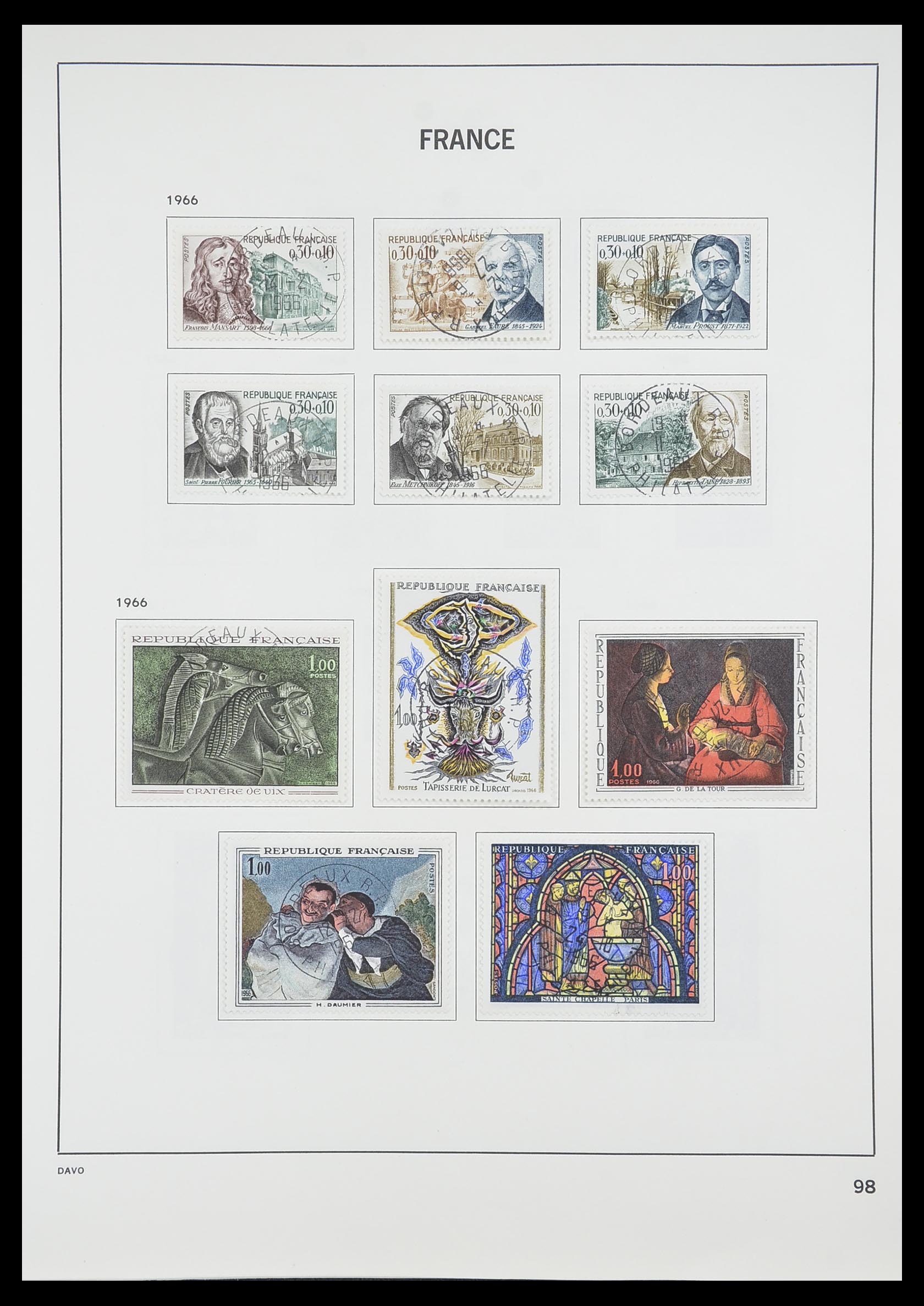 33819 104 - Postzegelverzameling 33819 Frankrijk 1849-1988.