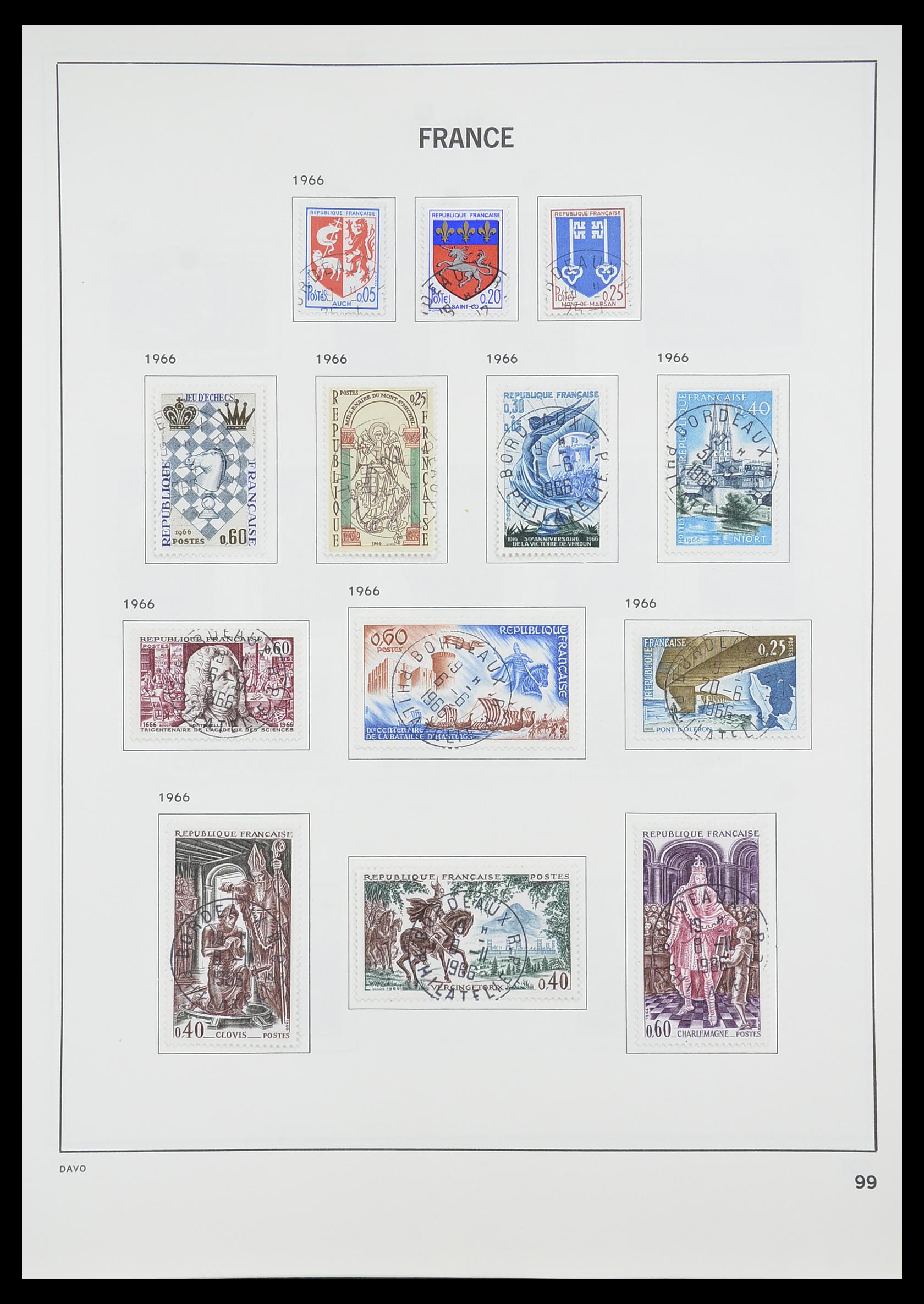 33819 105 - Postzegelverzameling 33819 Frankrijk 1849-1988.