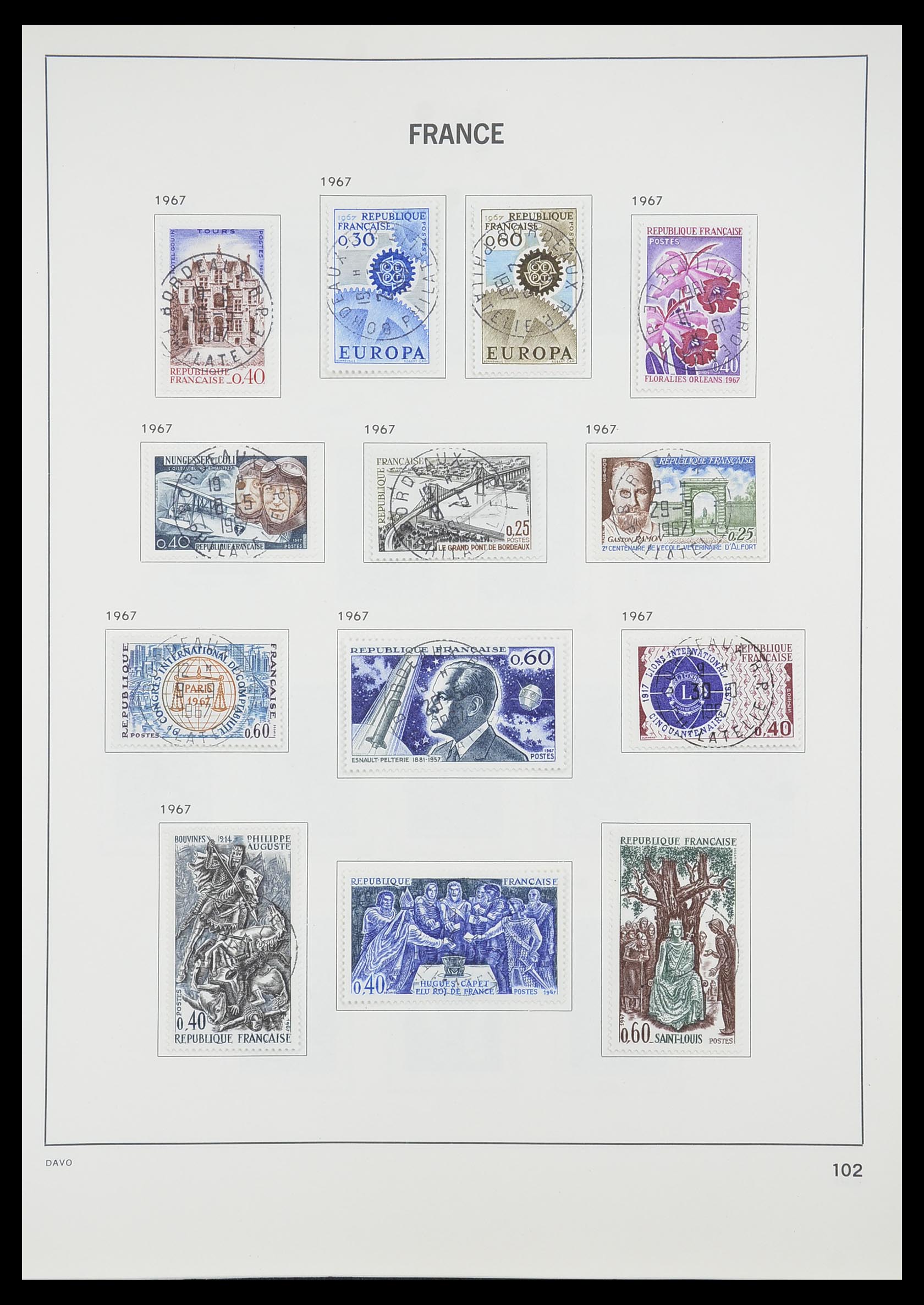 33819 108 - Postzegelverzameling 33819 Frankrijk 1849-1988.