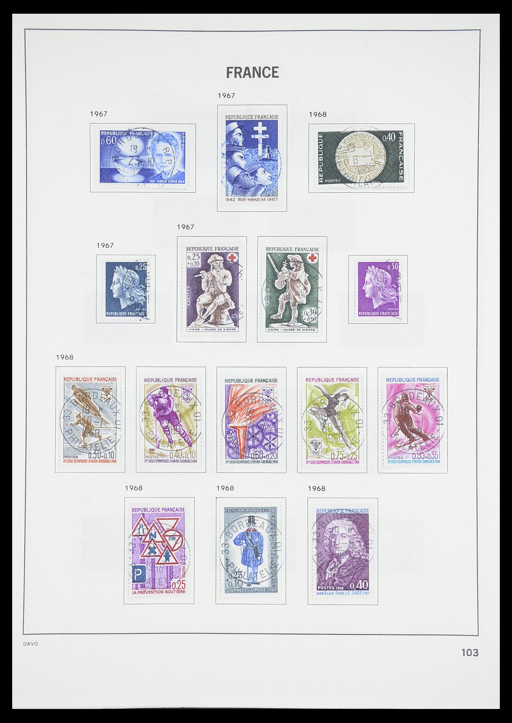 33819 109 - Postzegelverzameling 33819 Frankrijk 1849-1988.