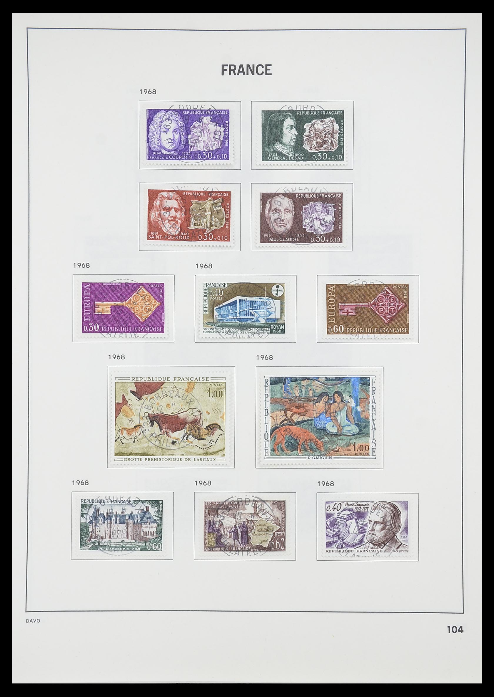 33819 110 - Postzegelverzameling 33819 Frankrijk 1849-1988.