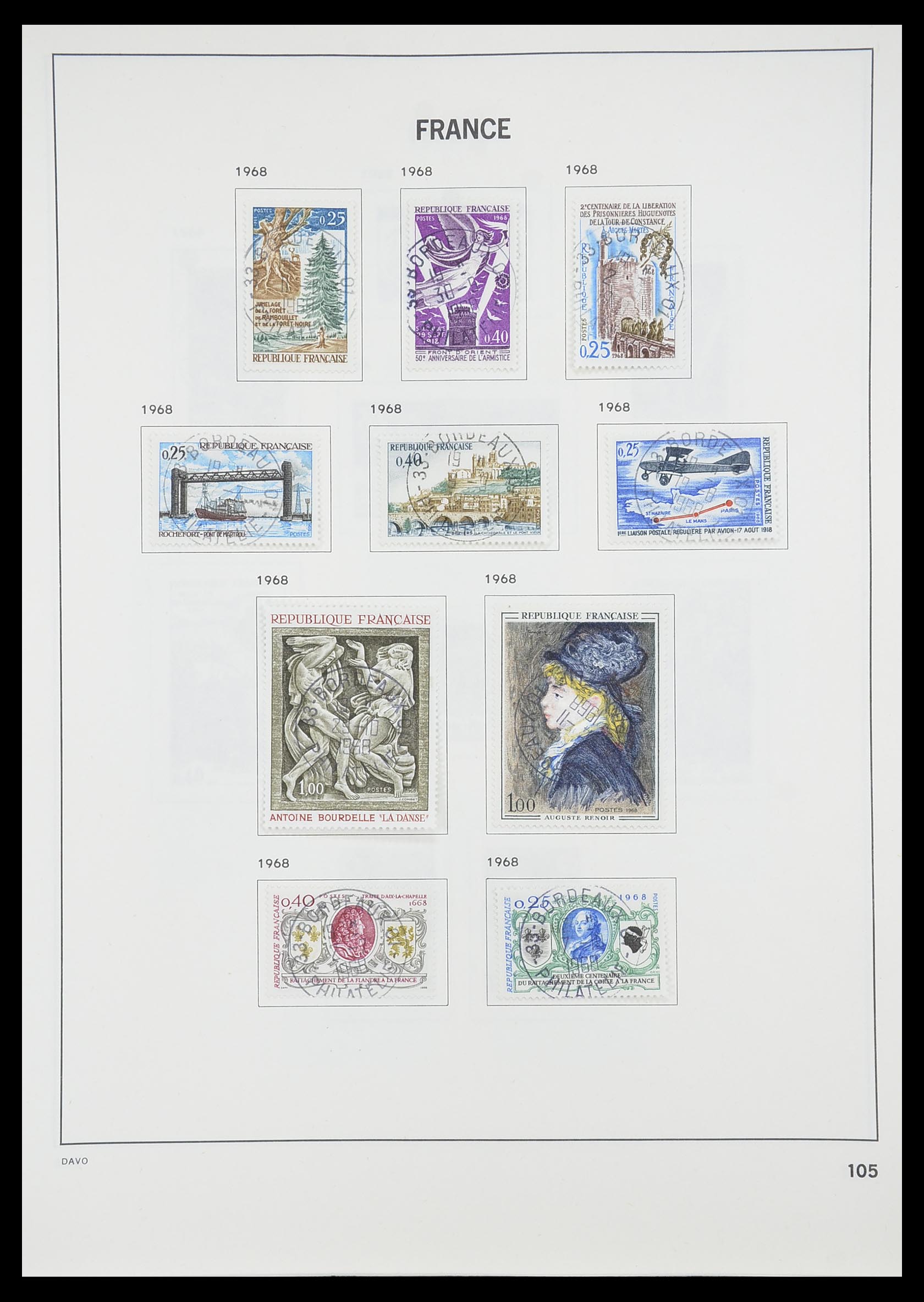 33819 111 - Postzegelverzameling 33819 Frankrijk 1849-1988.