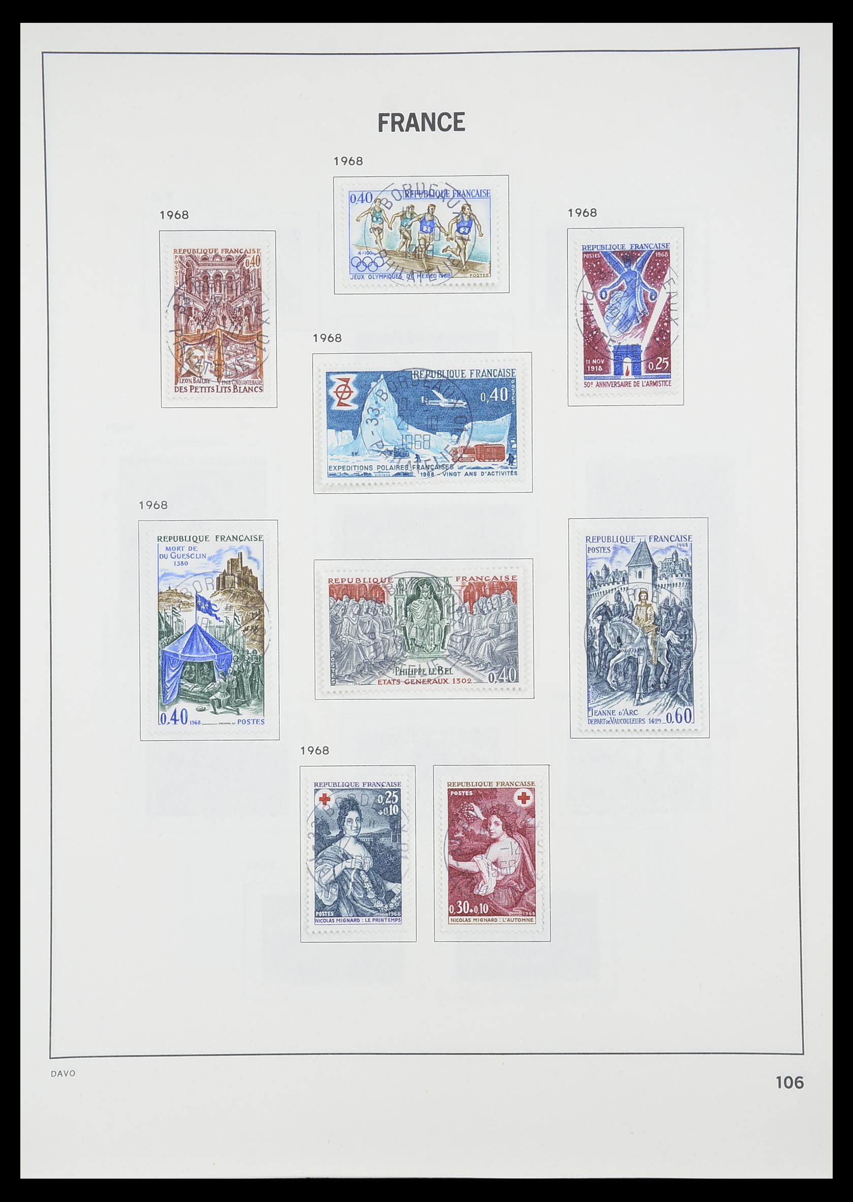 33819 112 - Postzegelverzameling 33819 Frankrijk 1849-1988.