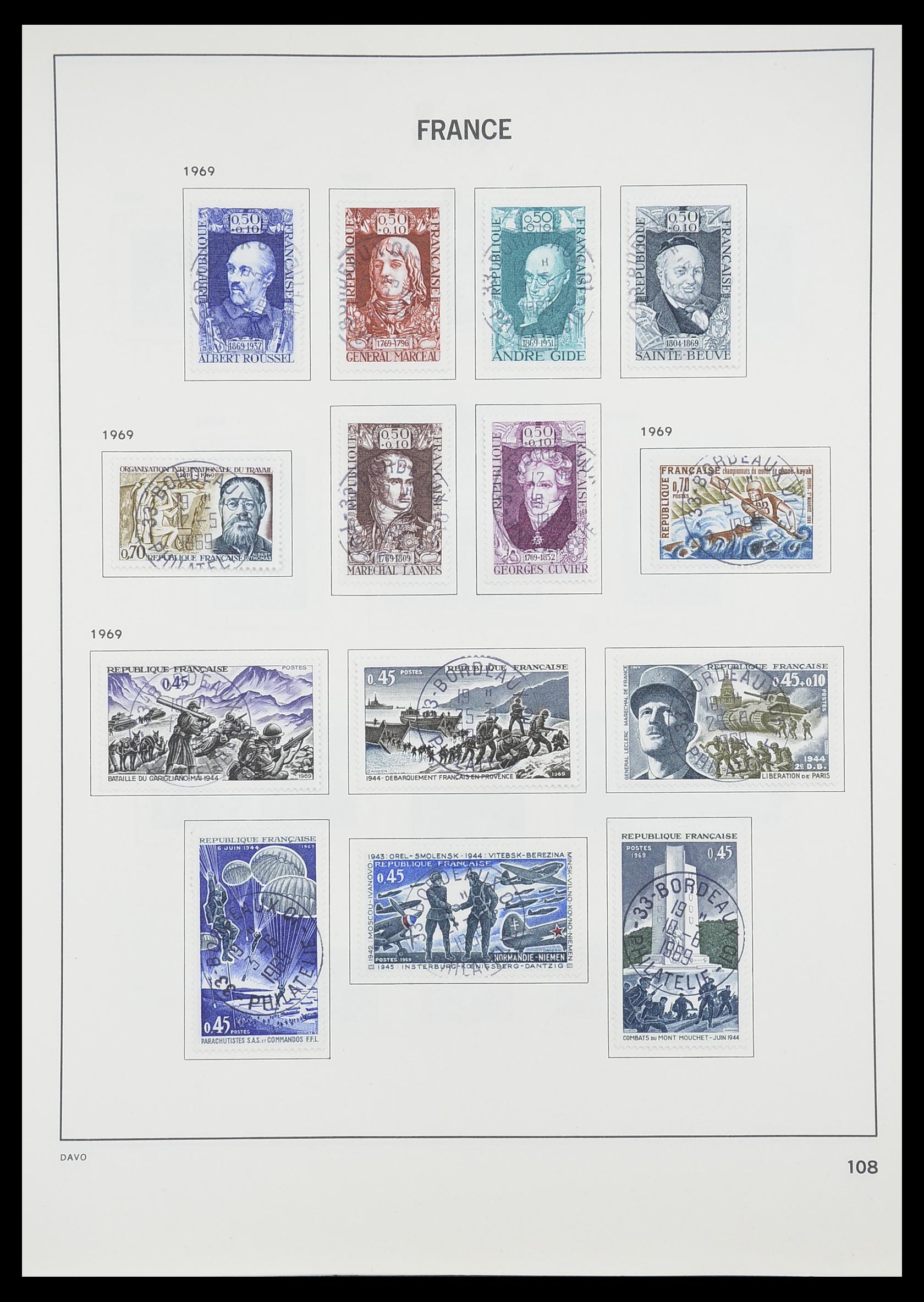 33819 114 - Postzegelverzameling 33819 Frankrijk 1849-1988.