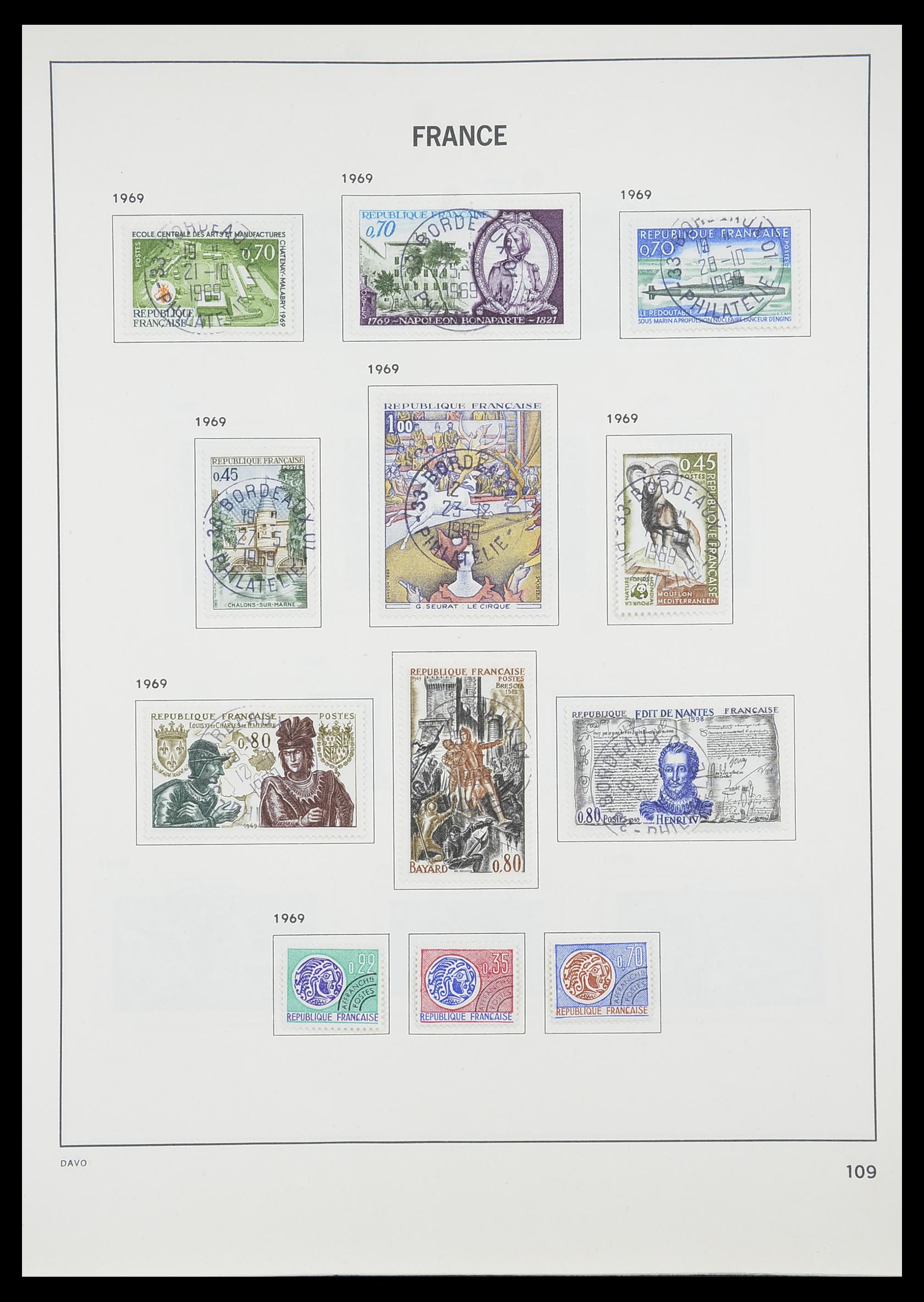 33819 115 - Postzegelverzameling 33819 Frankrijk 1849-1988.