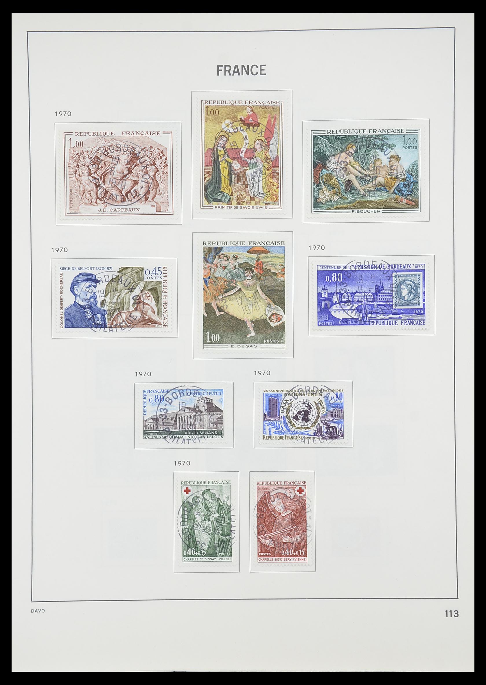 33819 119 - Postzegelverzameling 33819 Frankrijk 1849-1988.