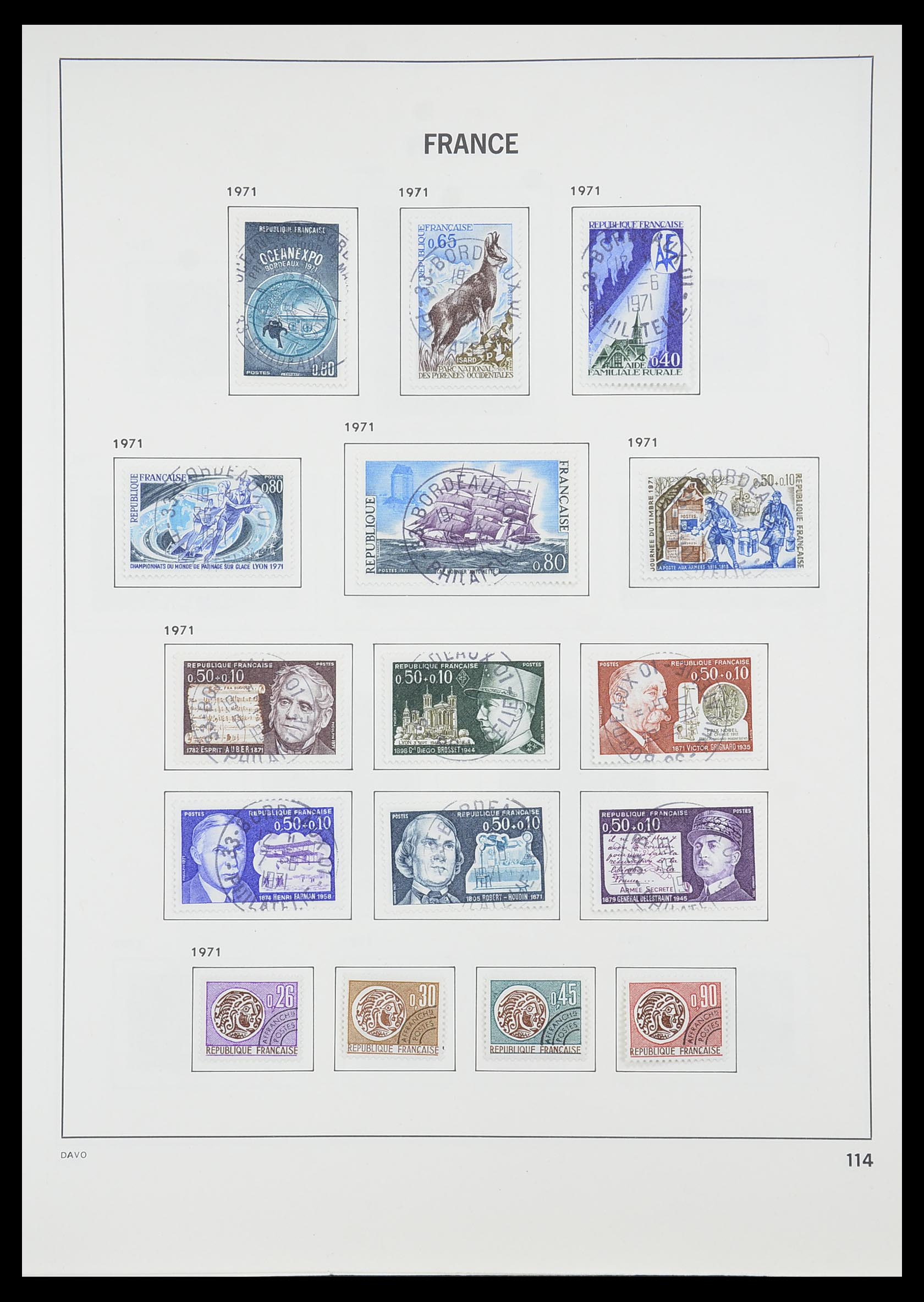 33819 120 - Postzegelverzameling 33819 Frankrijk 1849-1988.