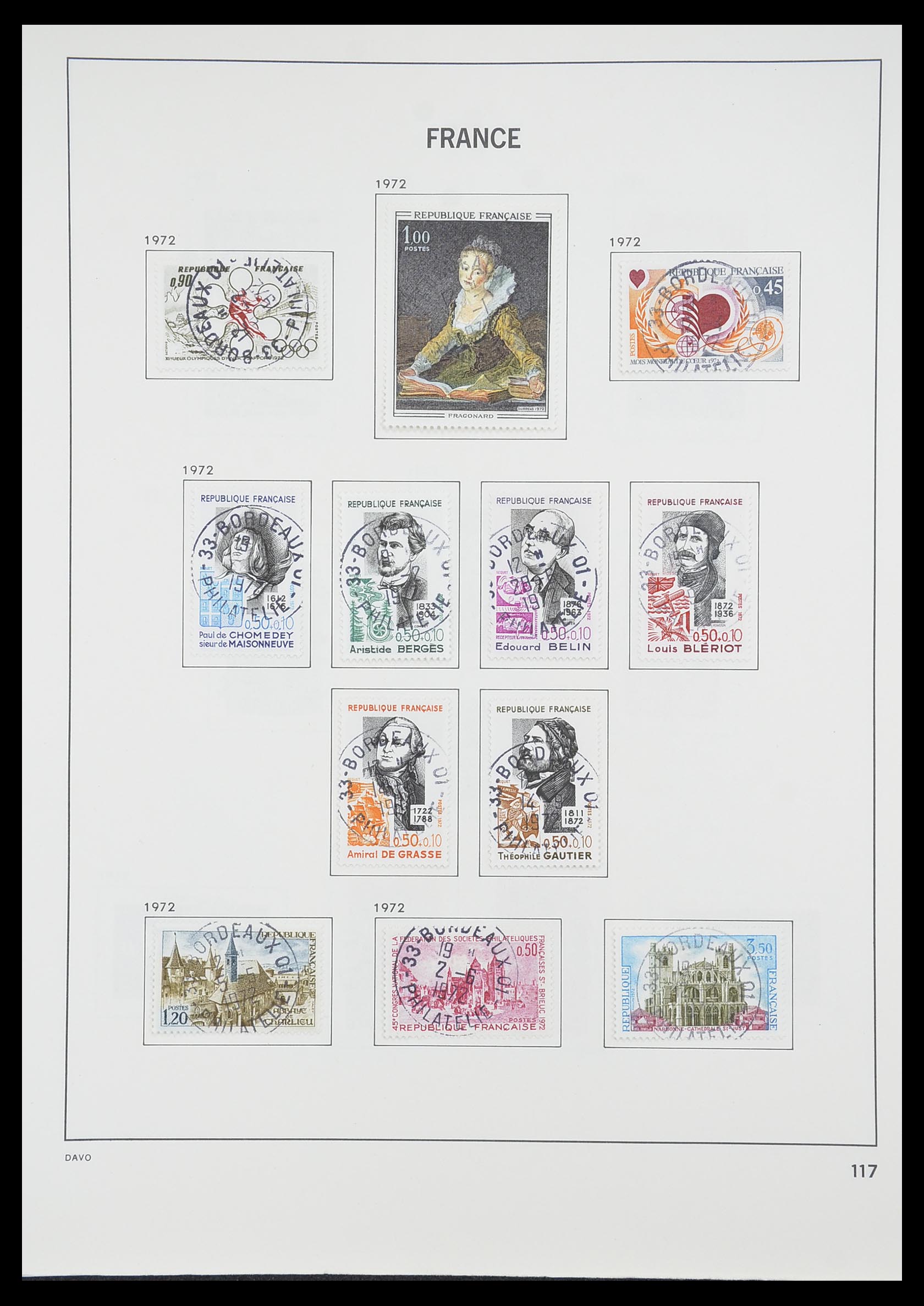 33819 123 - Postzegelverzameling 33819 Frankrijk 1849-1988.