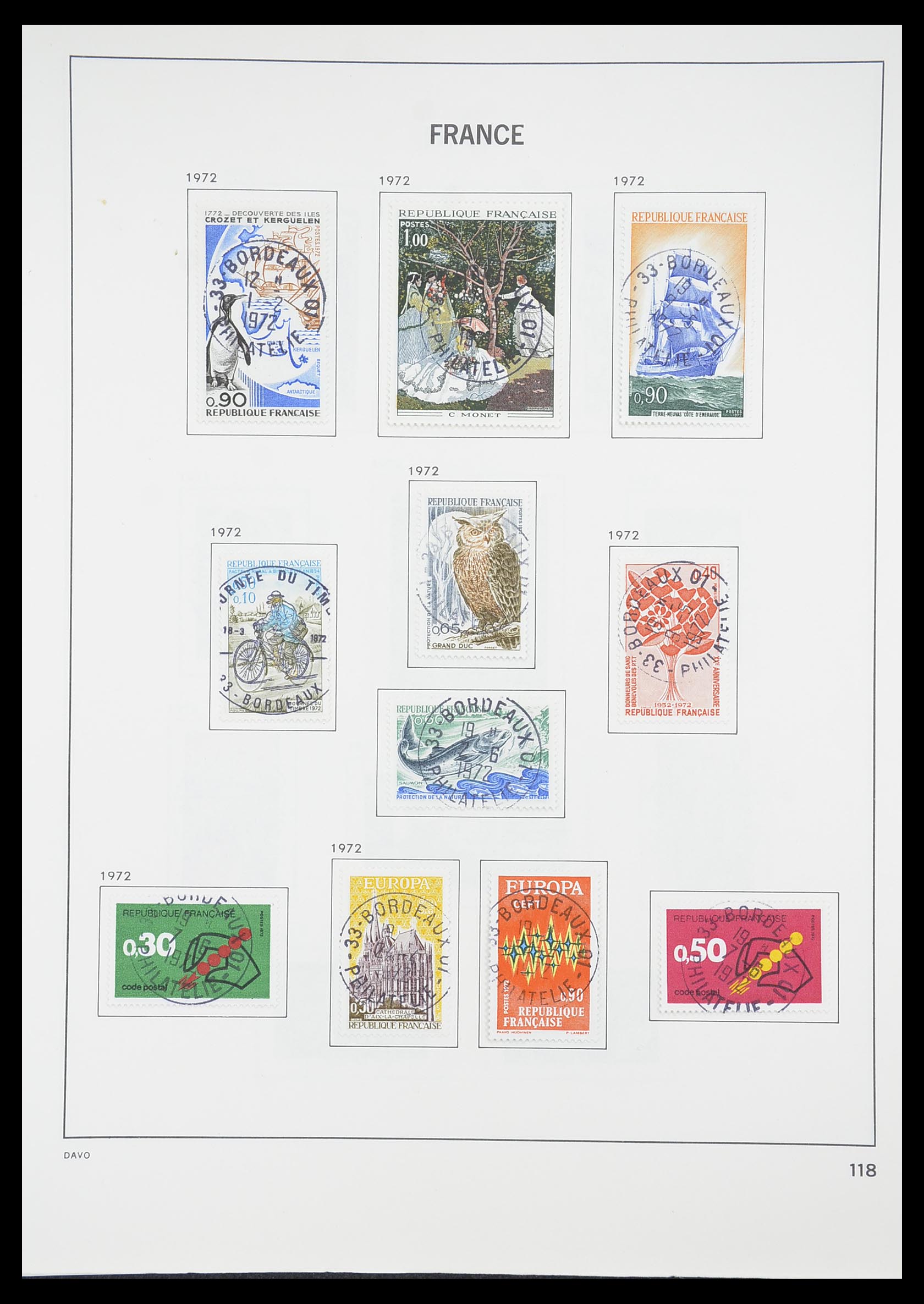 33819 124 - Postzegelverzameling 33819 Frankrijk 1849-1988.