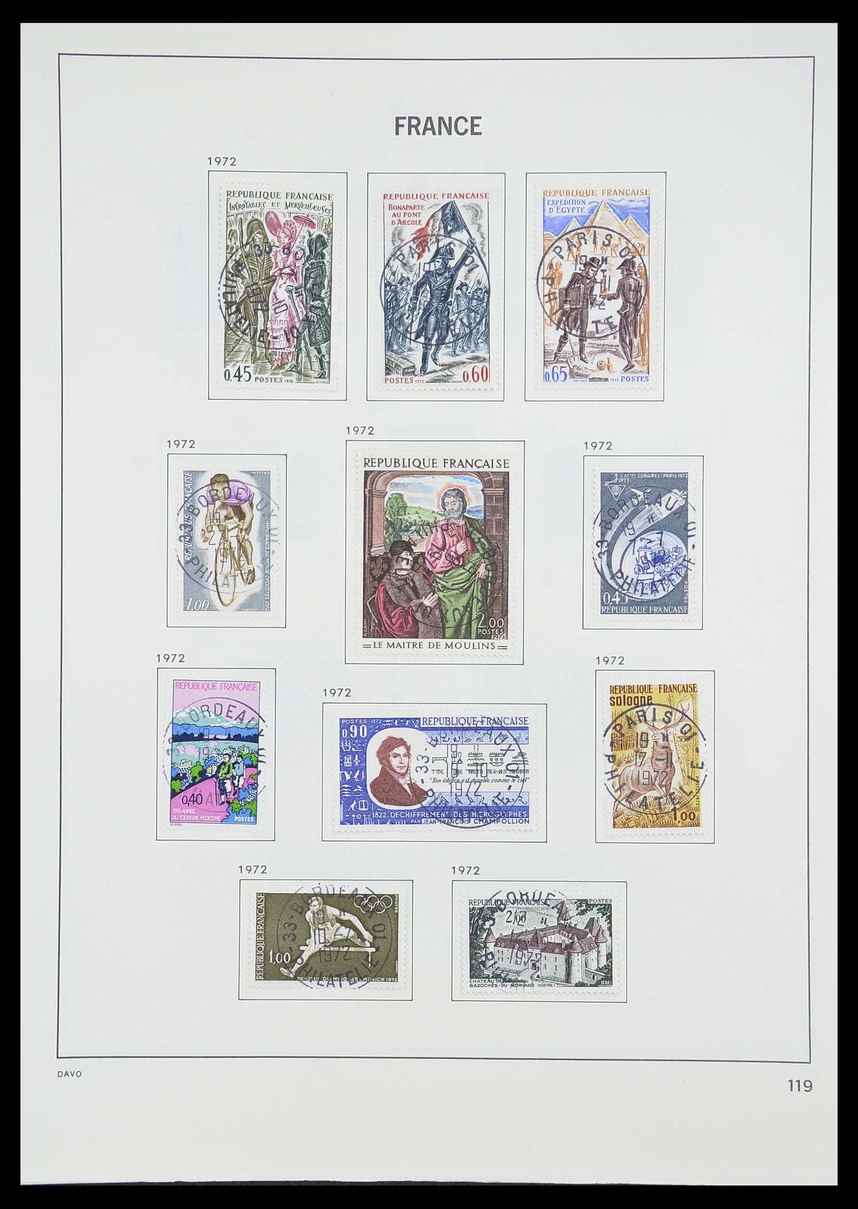 33819 125 - Postzegelverzameling 33819 Frankrijk 1849-1988.