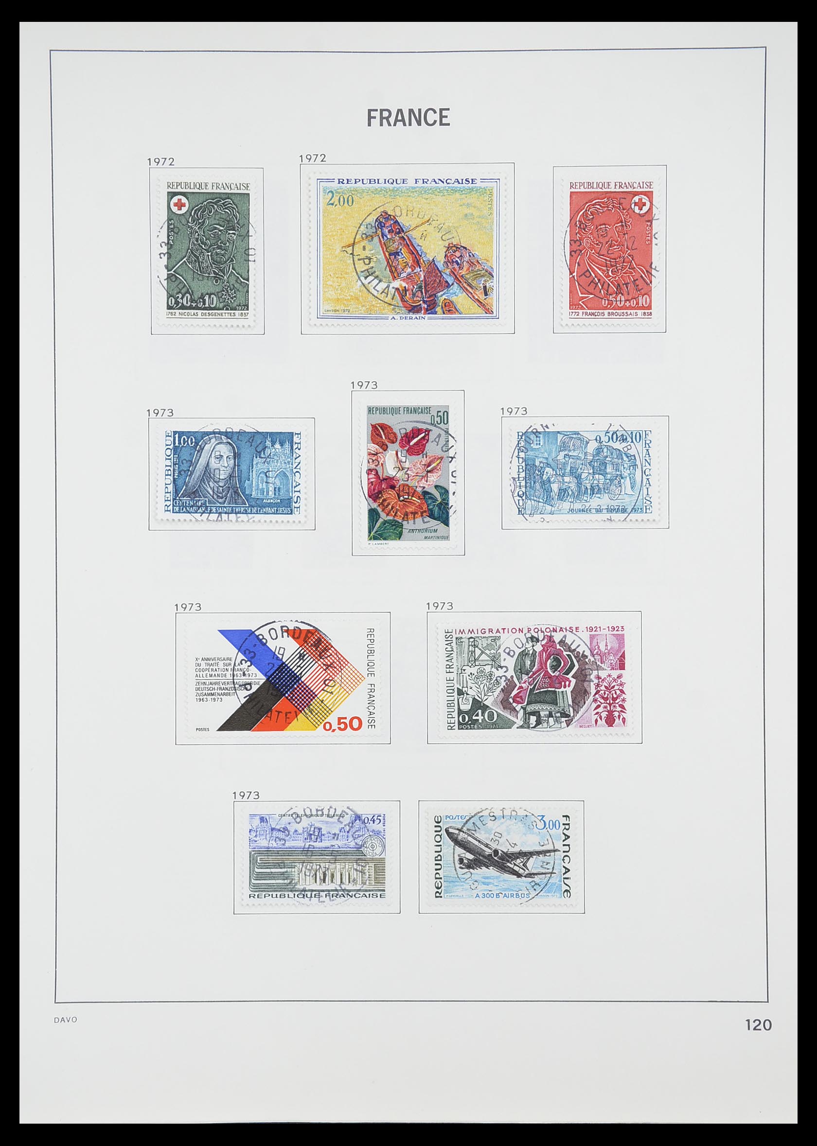 33819 126 - Postzegelverzameling 33819 Frankrijk 1849-1988.