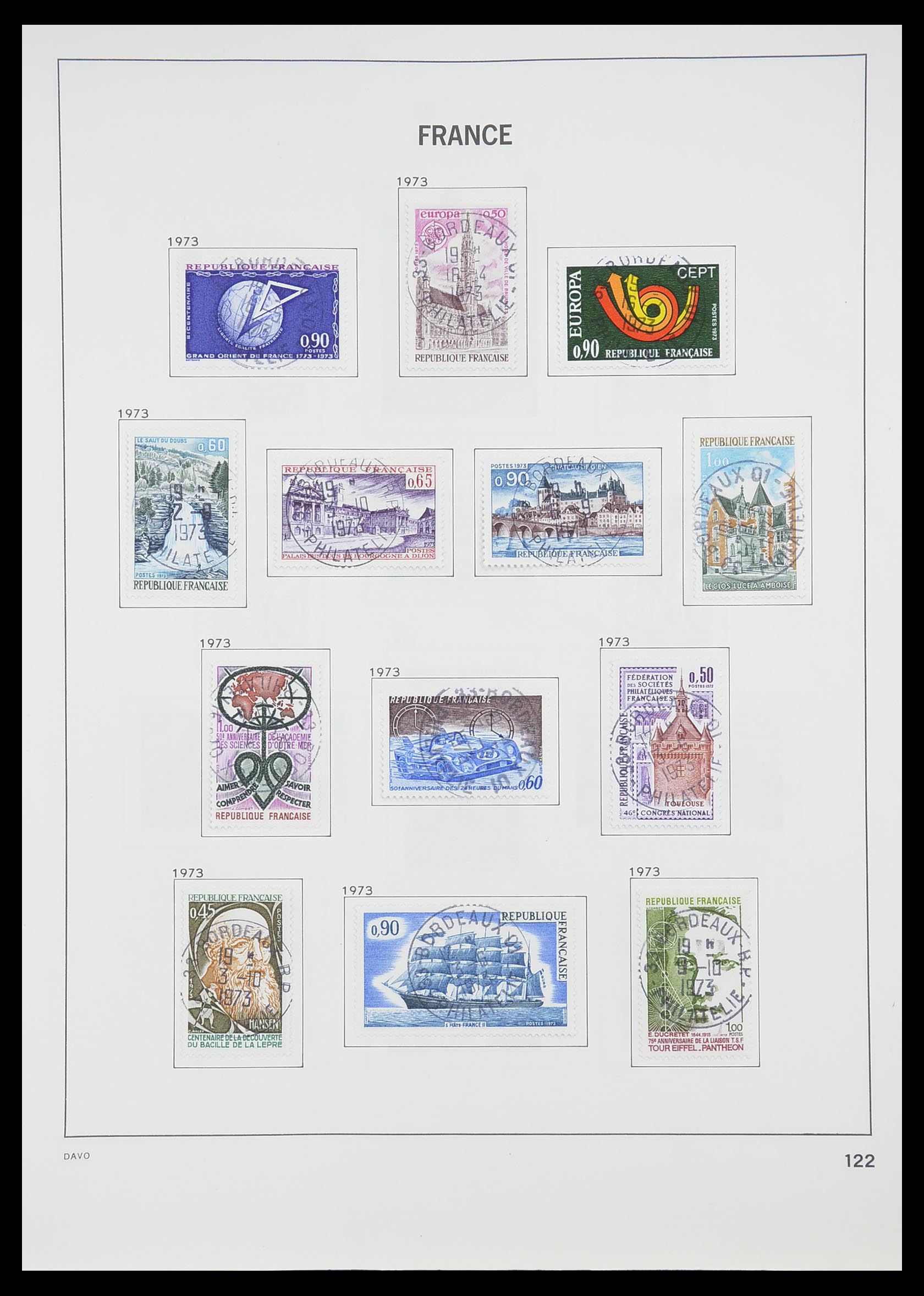 33819 128 - Postzegelverzameling 33819 Frankrijk 1849-1988.