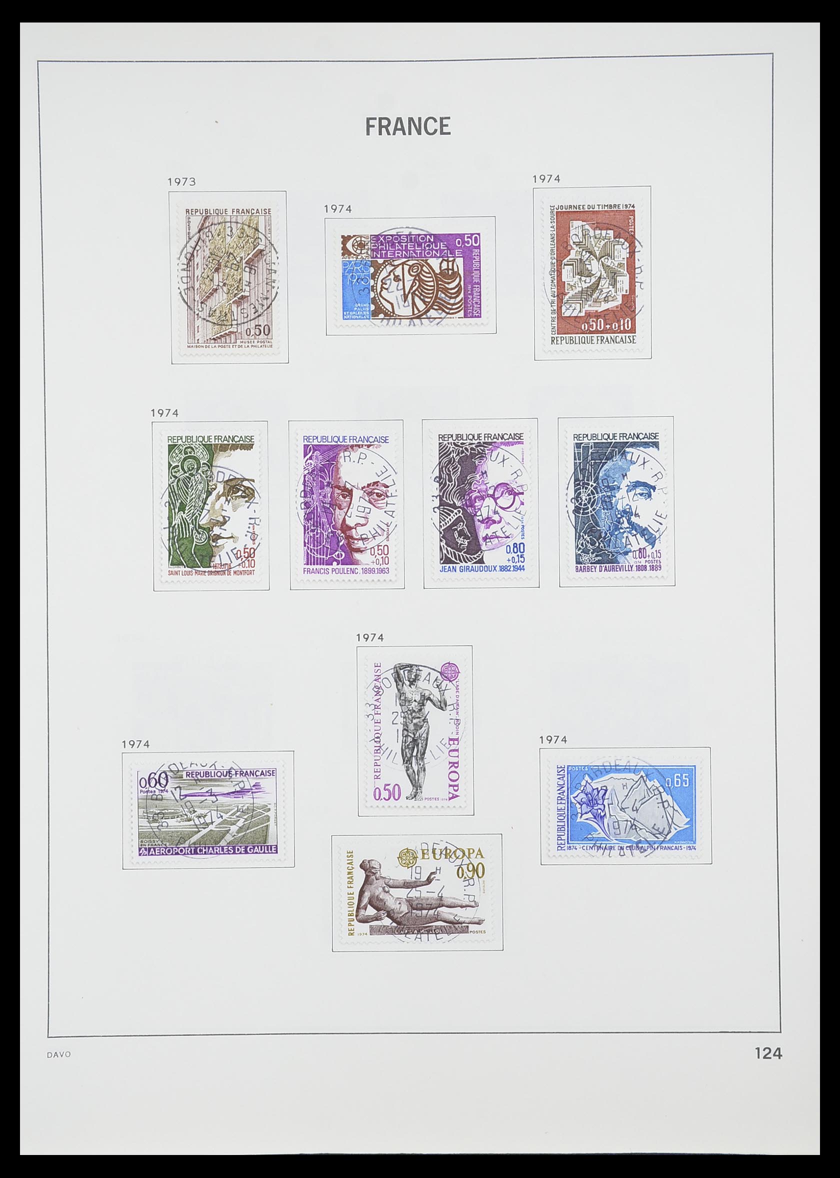 33819 130 - Postzegelverzameling 33819 Frankrijk 1849-1988.