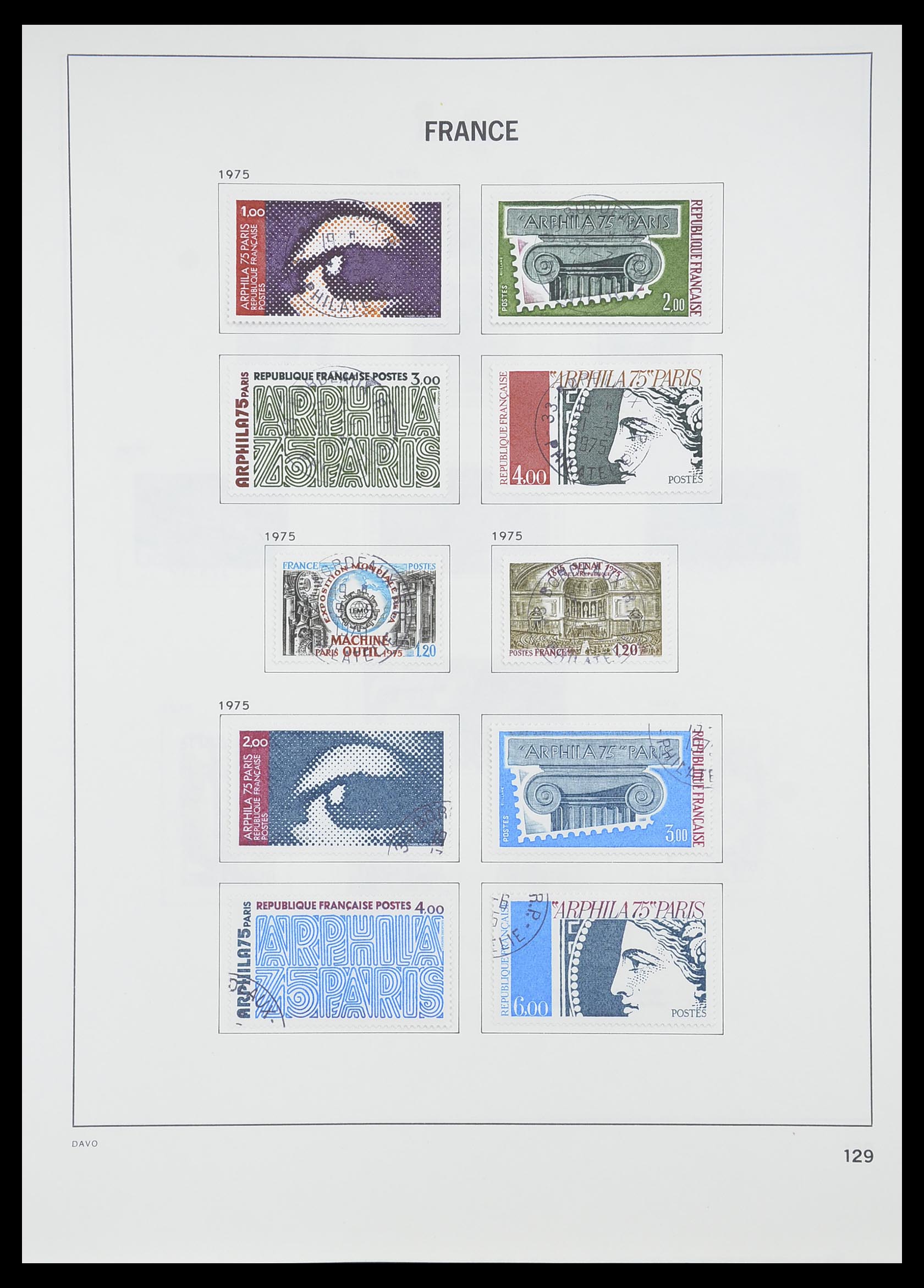 33819 135 - Postzegelverzameling 33819 Frankrijk 1849-1988.