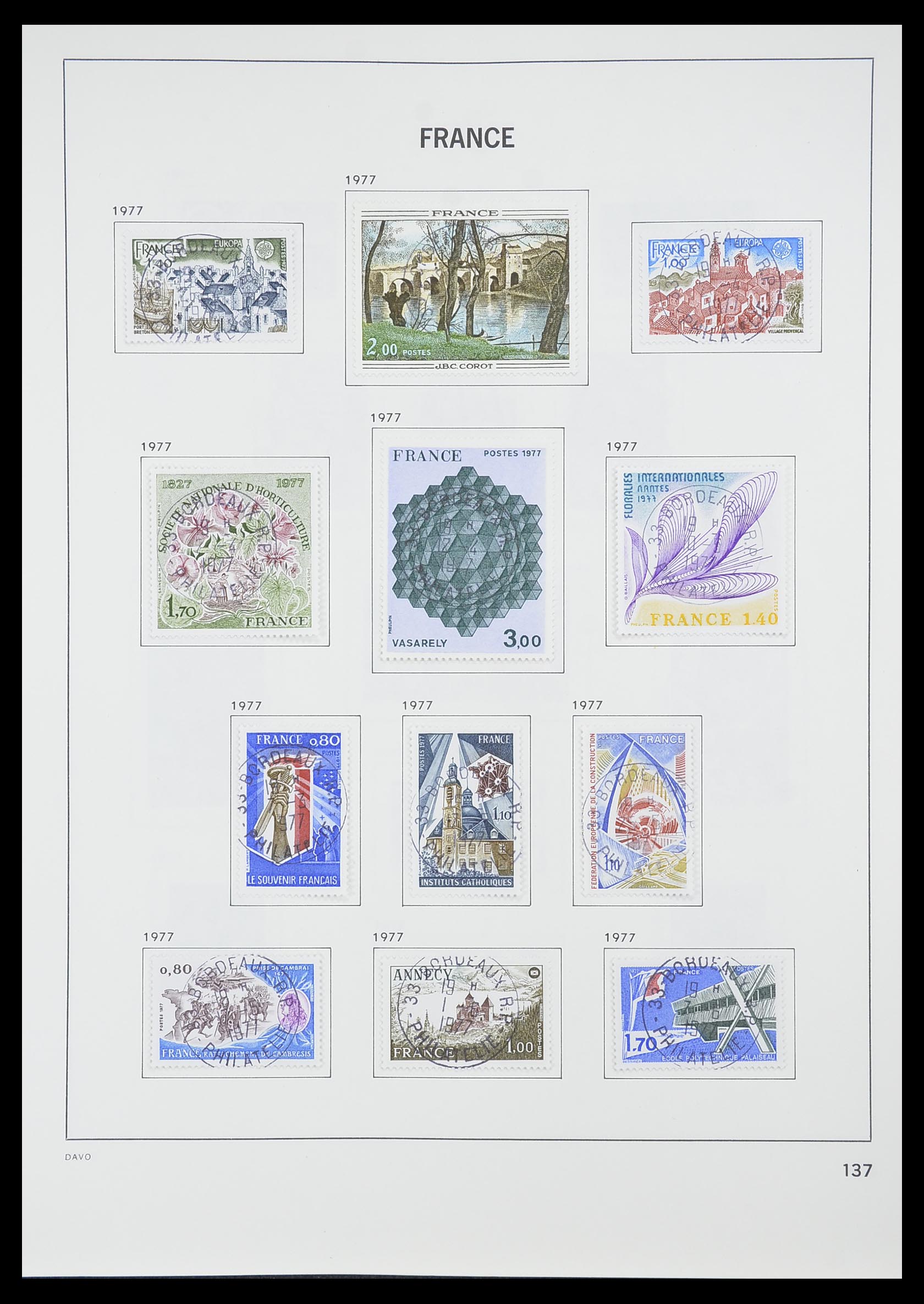 33819 143 - Postzegelverzameling 33819 Frankrijk 1849-1988.