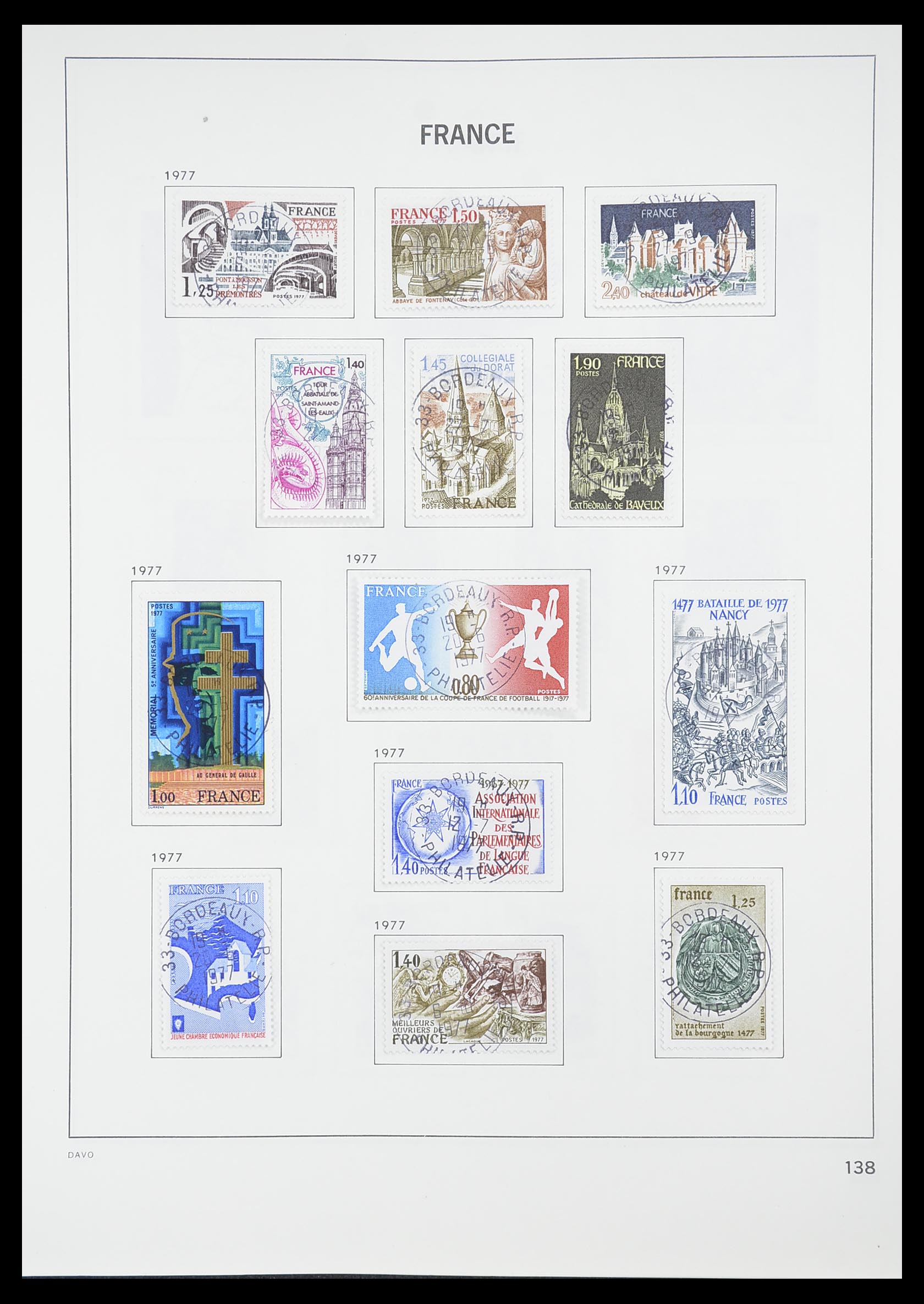 33819 144 - Postzegelverzameling 33819 Frankrijk 1849-1988.