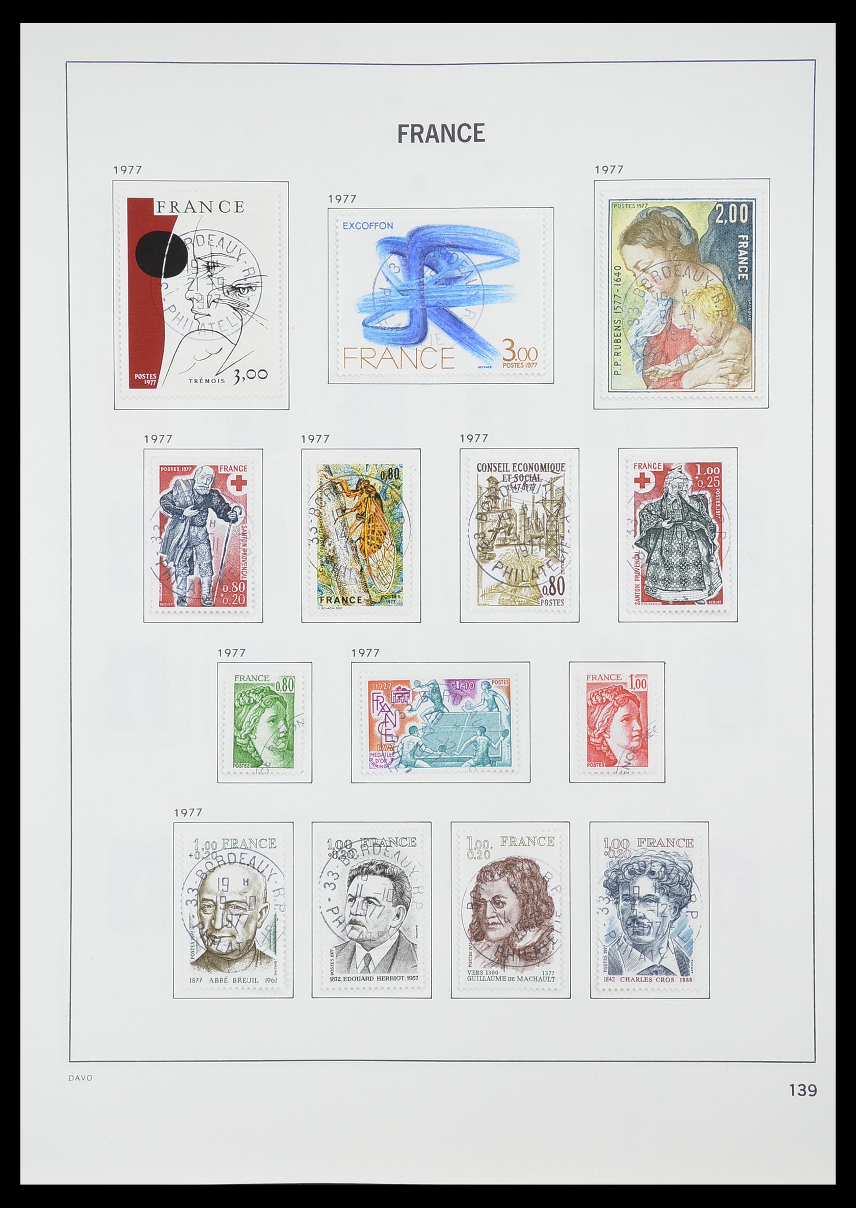 33819 145 - Postzegelverzameling 33819 Frankrijk 1849-1988.