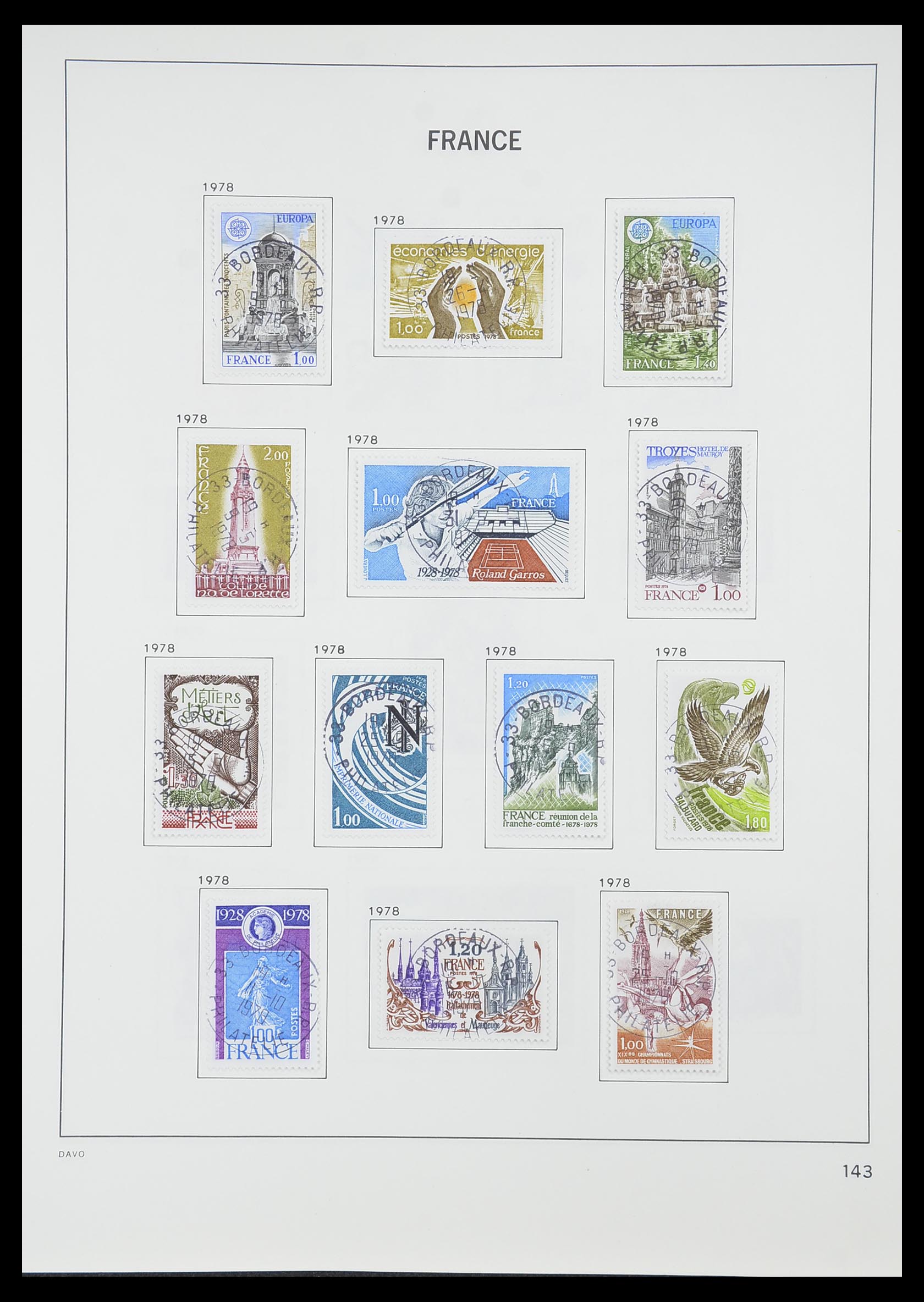 33819 150 - Postzegelverzameling 33819 Frankrijk 1849-1988.