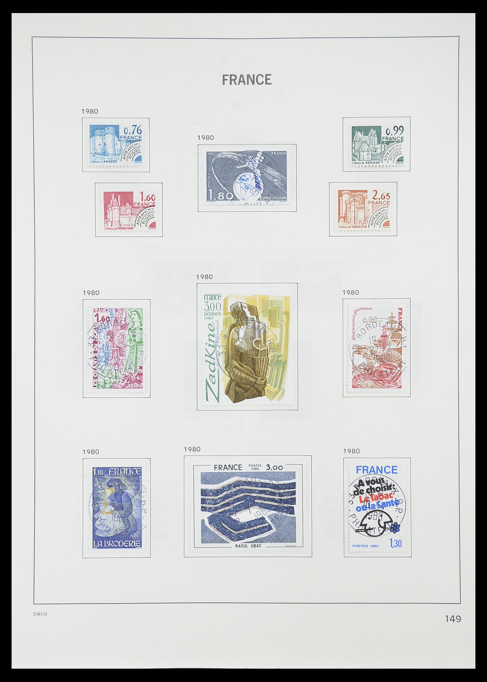 33819 156 - Postzegelverzameling 33819 Frankrijk 1849-1988.