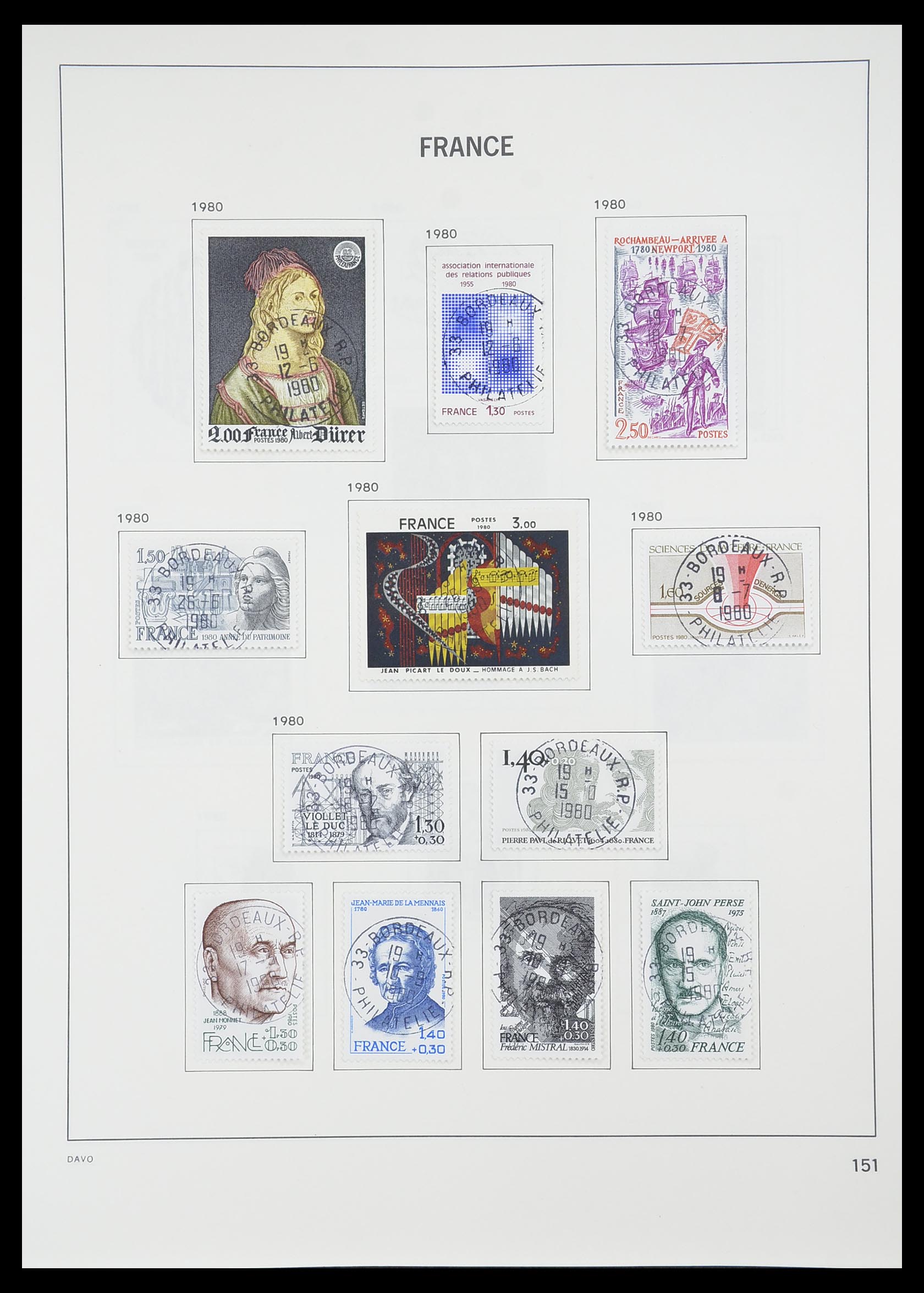 33819 158 - Postzegelverzameling 33819 Frankrijk 1849-1988.