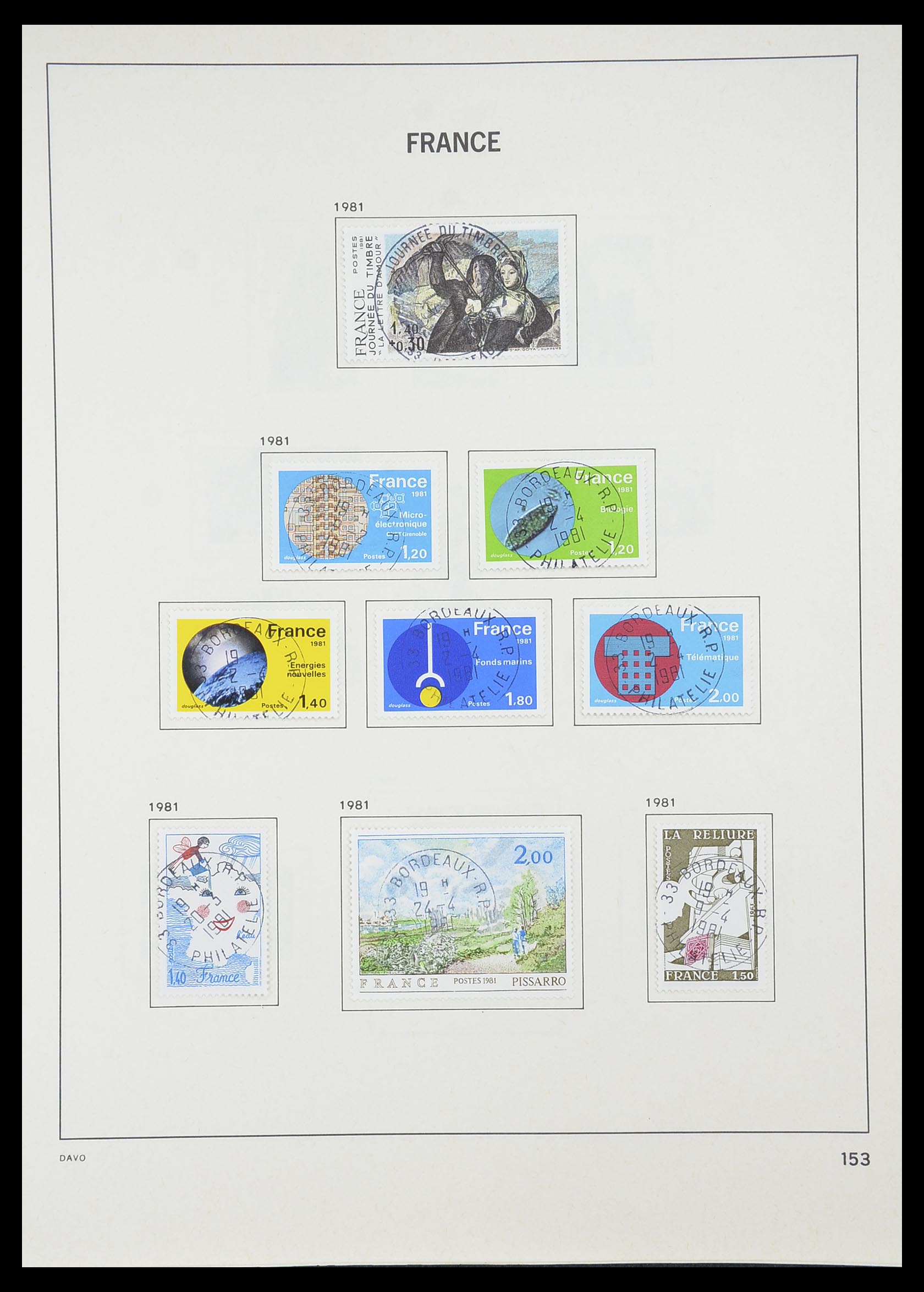 33819 160 - Postzegelverzameling 33819 Frankrijk 1849-1988.