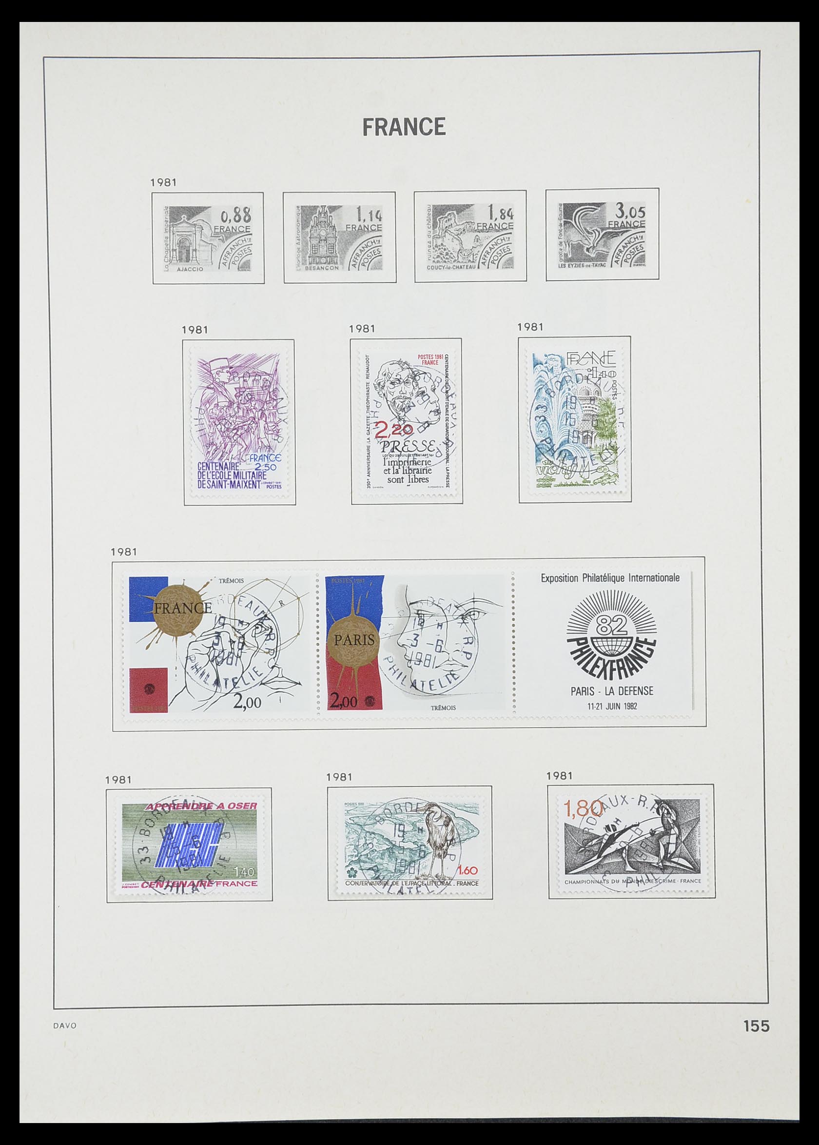 33819 162 - Postzegelverzameling 33819 Frankrijk 1849-1988.