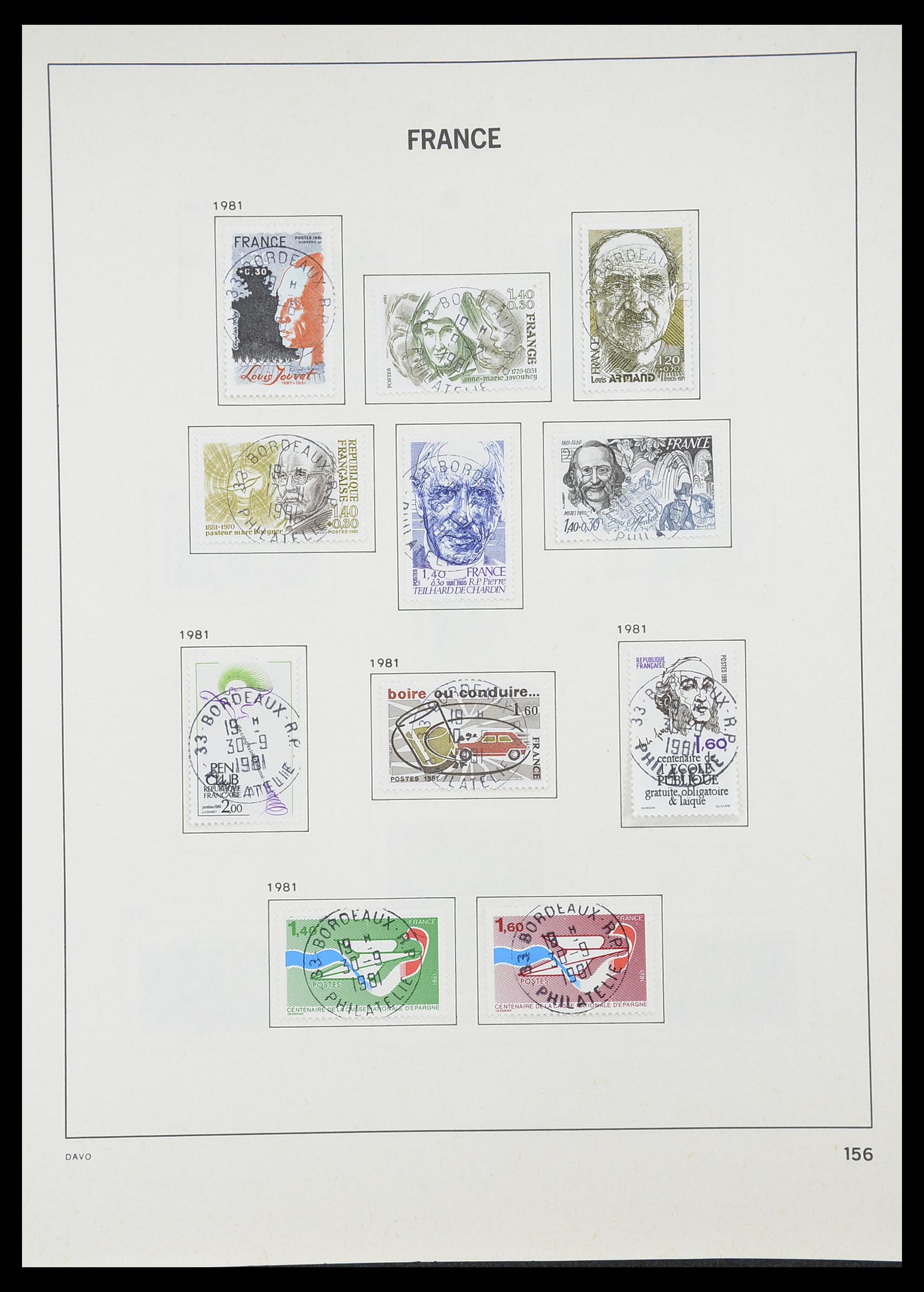 33819 163 - Postzegelverzameling 33819 Frankrijk 1849-1988.