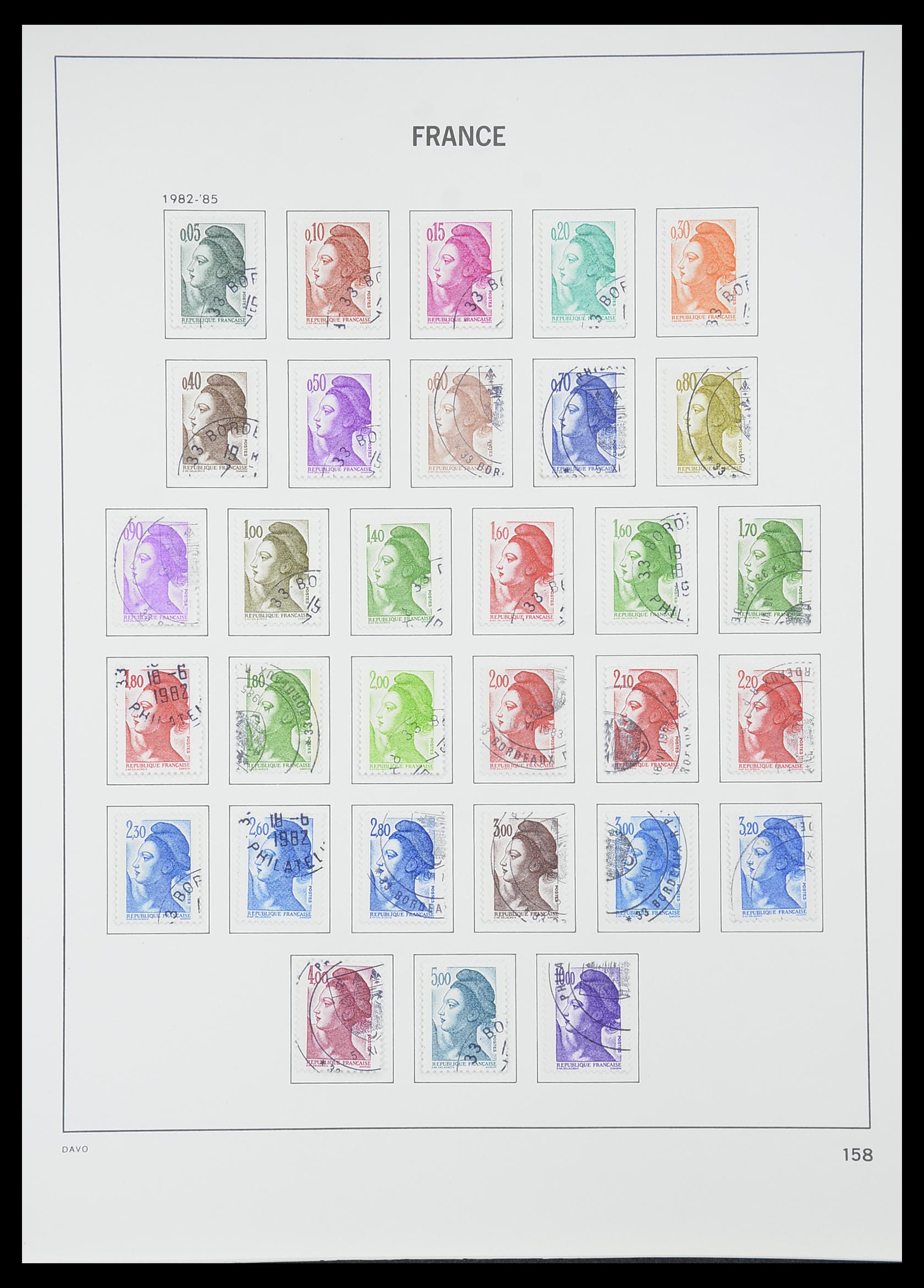 33819 165 - Postzegelverzameling 33819 Frankrijk 1849-1988.