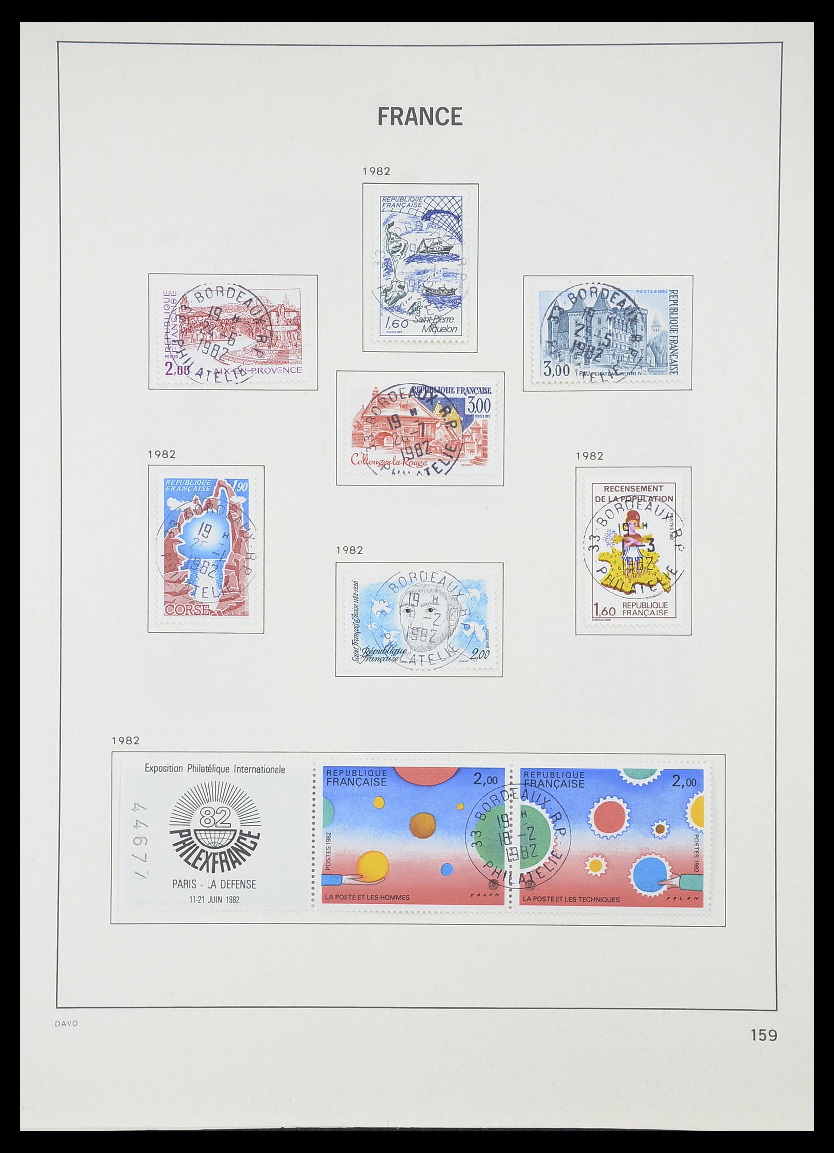 33819 167 - Postzegelverzameling 33819 Frankrijk 1849-1988.