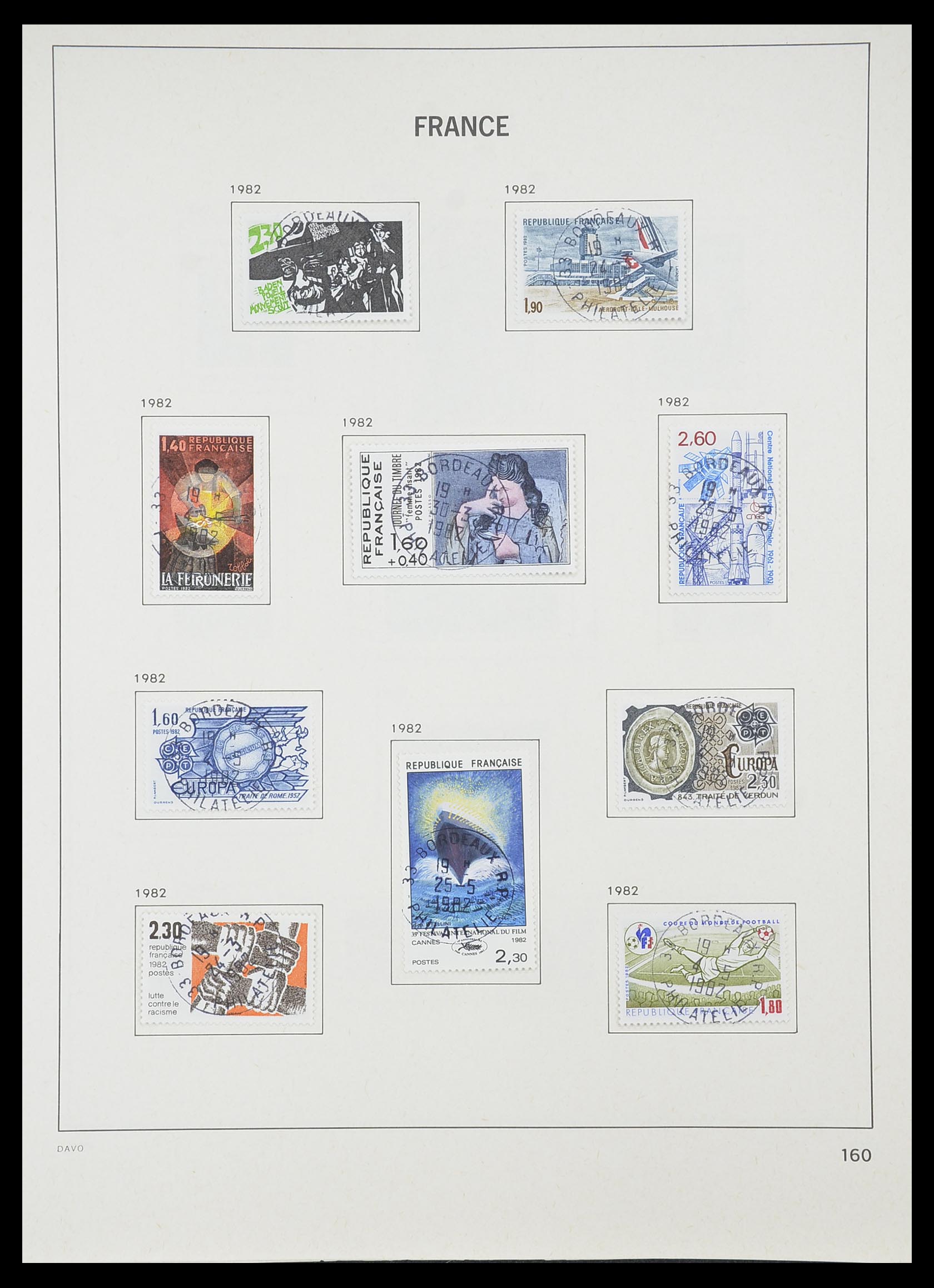 33819 168 - Postzegelverzameling 33819 Frankrijk 1849-1988.