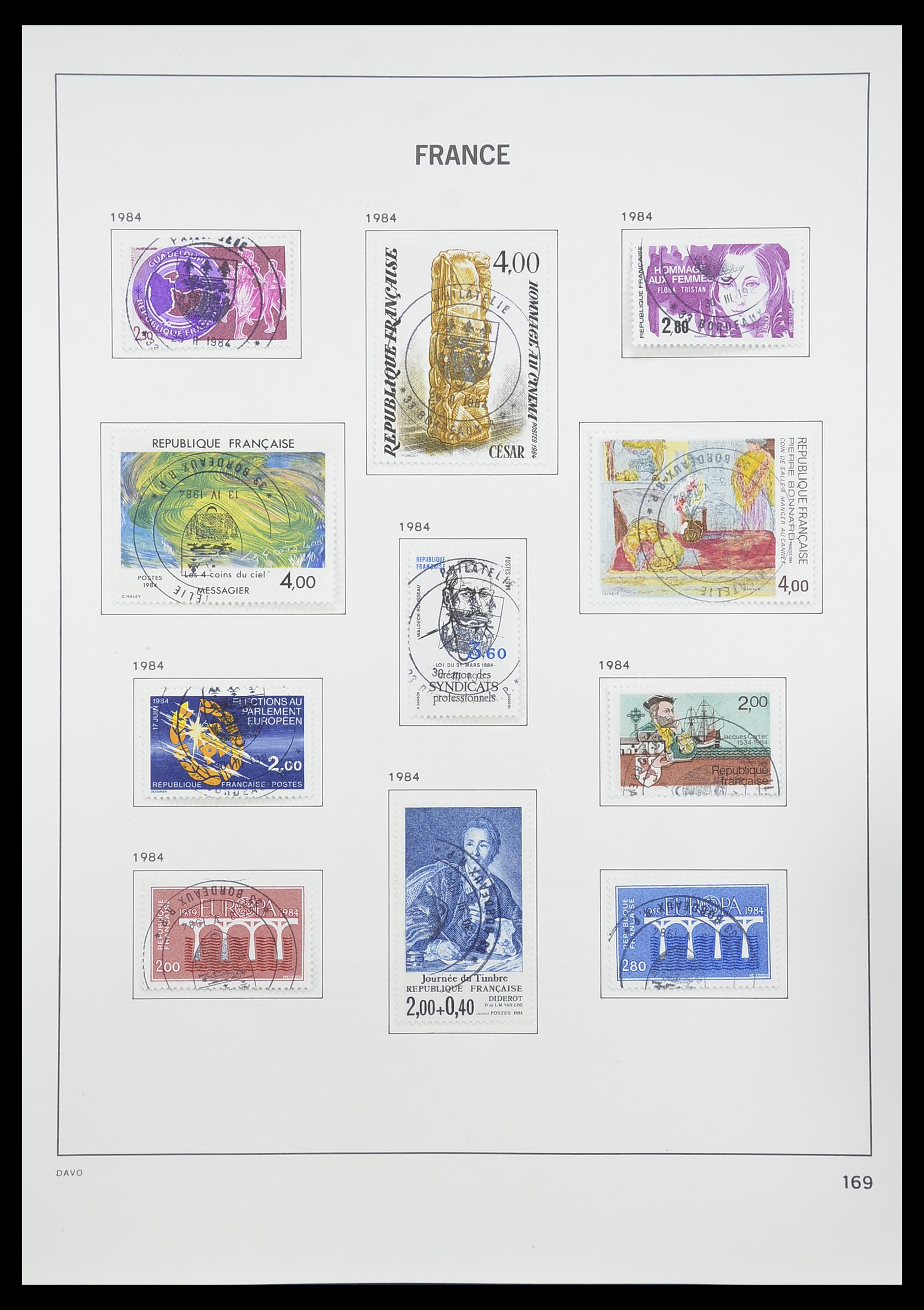 33819 177 - Postzegelverzameling 33819 Frankrijk 1849-1988.