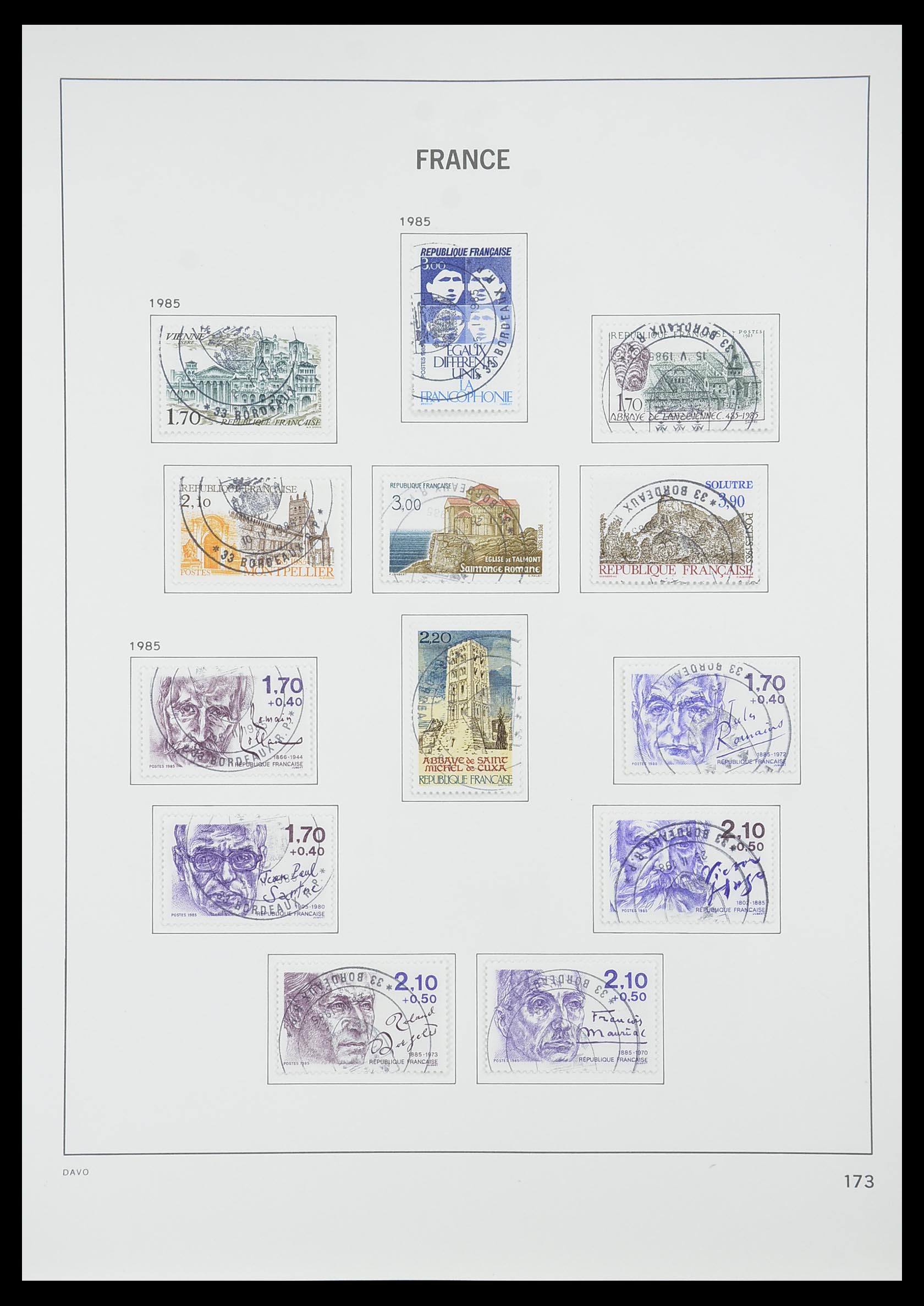 33819 181 - Postzegelverzameling 33819 Frankrijk 1849-1988.