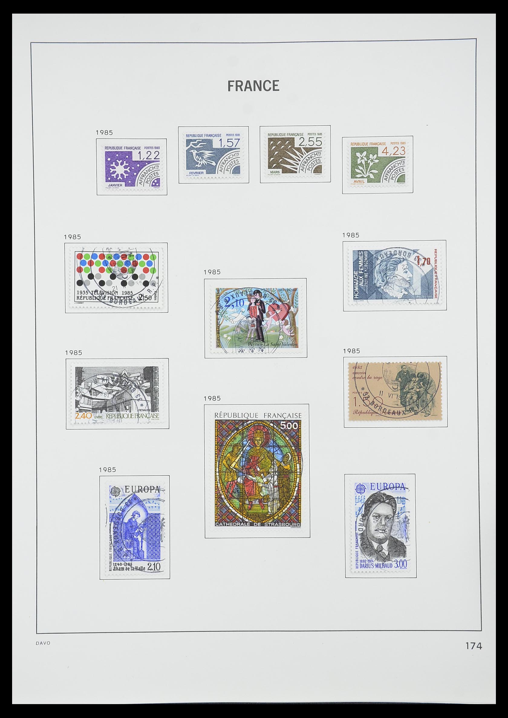 33819 182 - Stamp collection 33819 France 1849-1988.