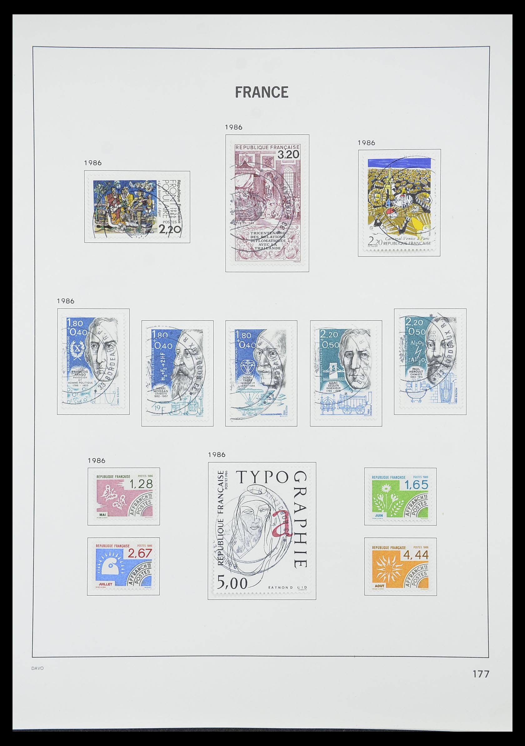33819 185 - Postzegelverzameling 33819 Frankrijk 1849-1988.