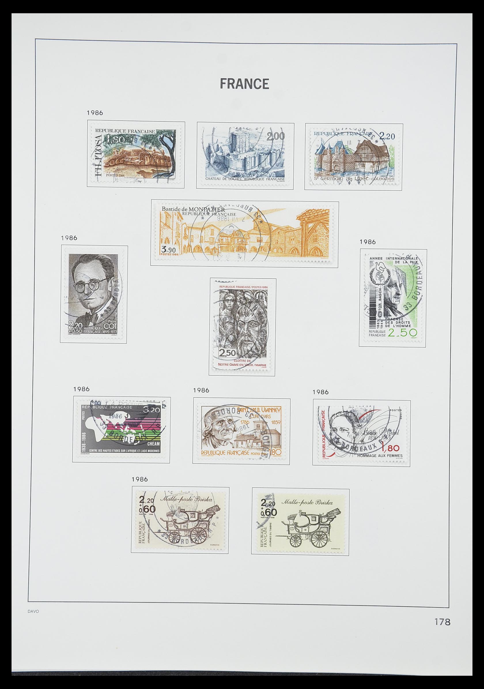 33819 186 - Postzegelverzameling 33819 Frankrijk 1849-1988.