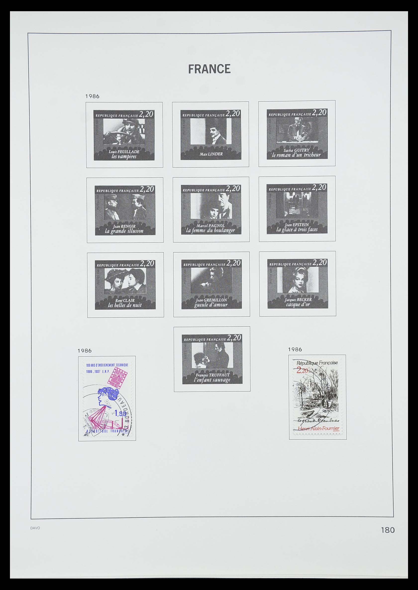 33819 188 - Postzegelverzameling 33819 Frankrijk 1849-1988.