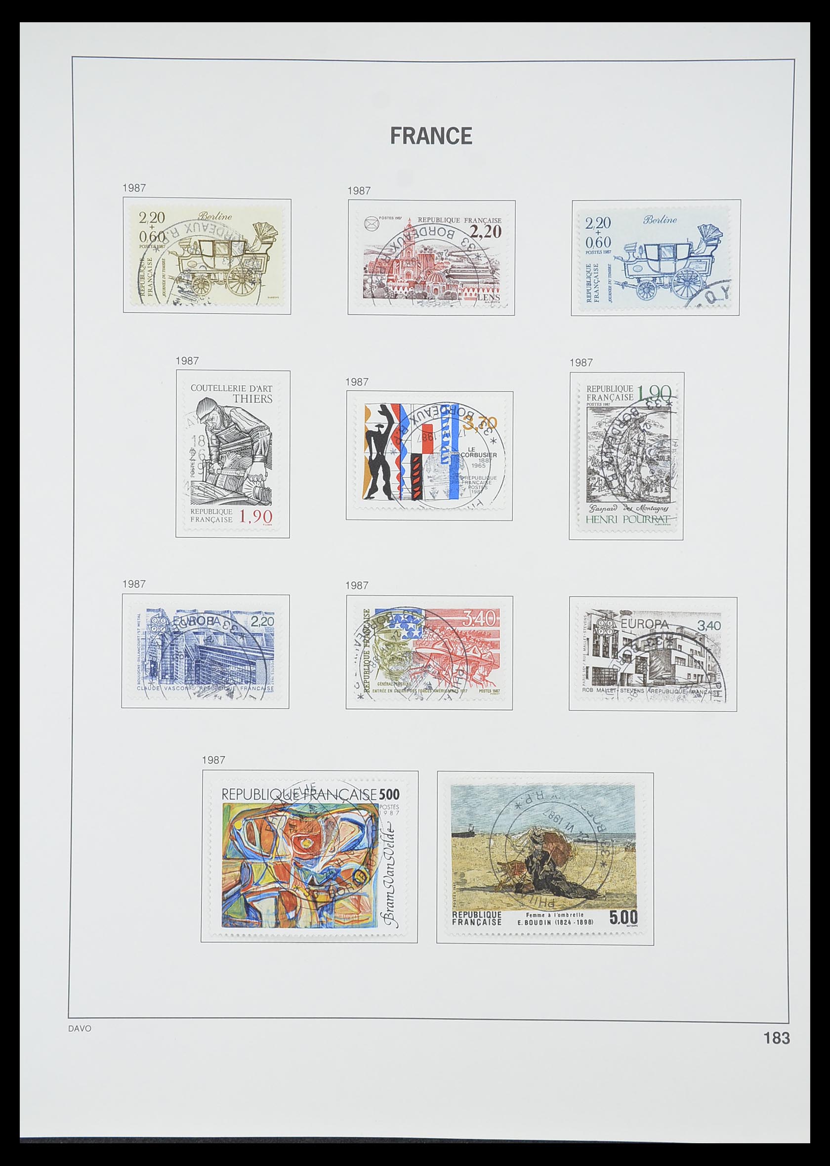 33819 191 - Stamp collection 33819 France 1849-1988.