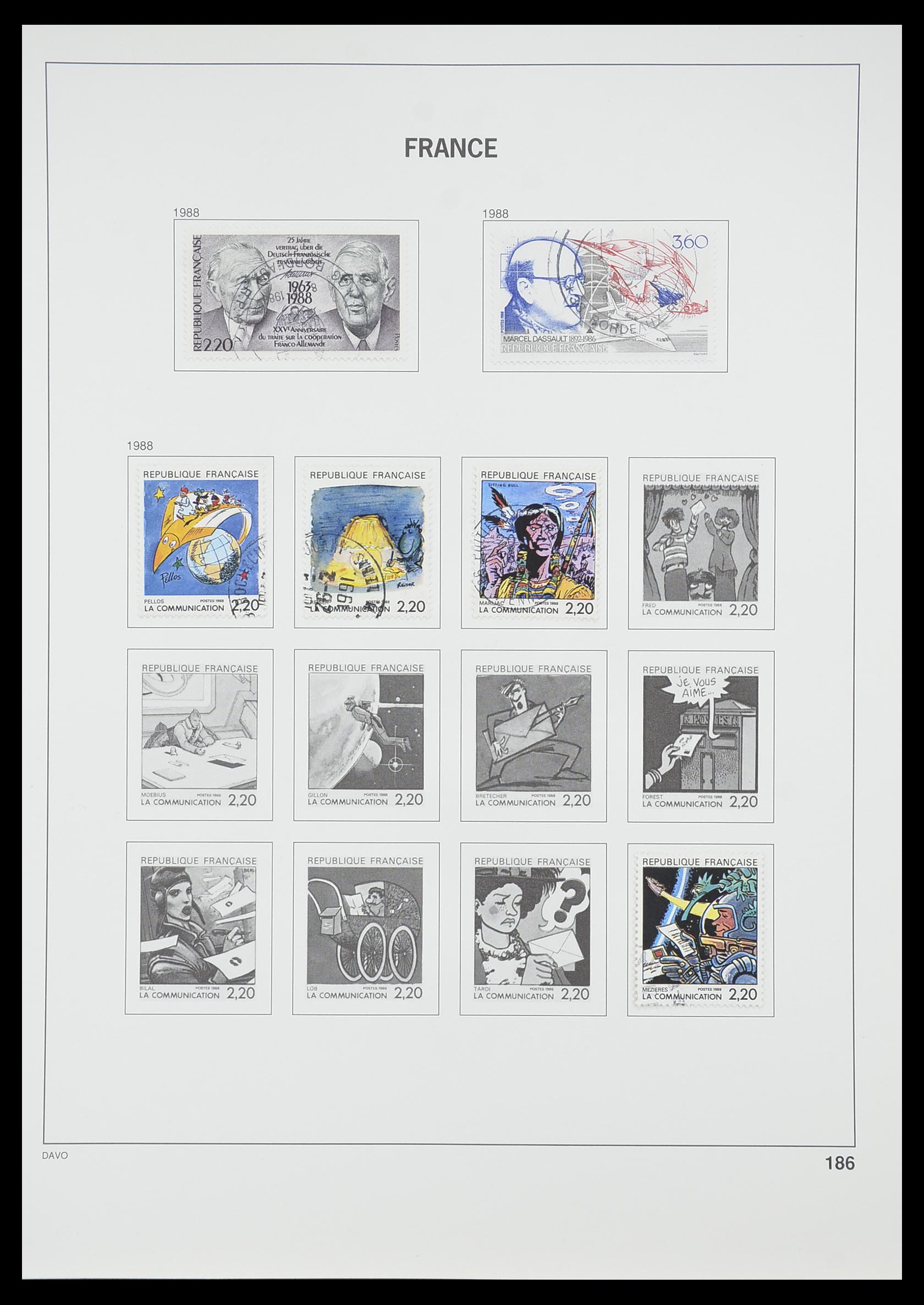33819 194 - Postzegelverzameling 33819 Frankrijk 1849-1988.